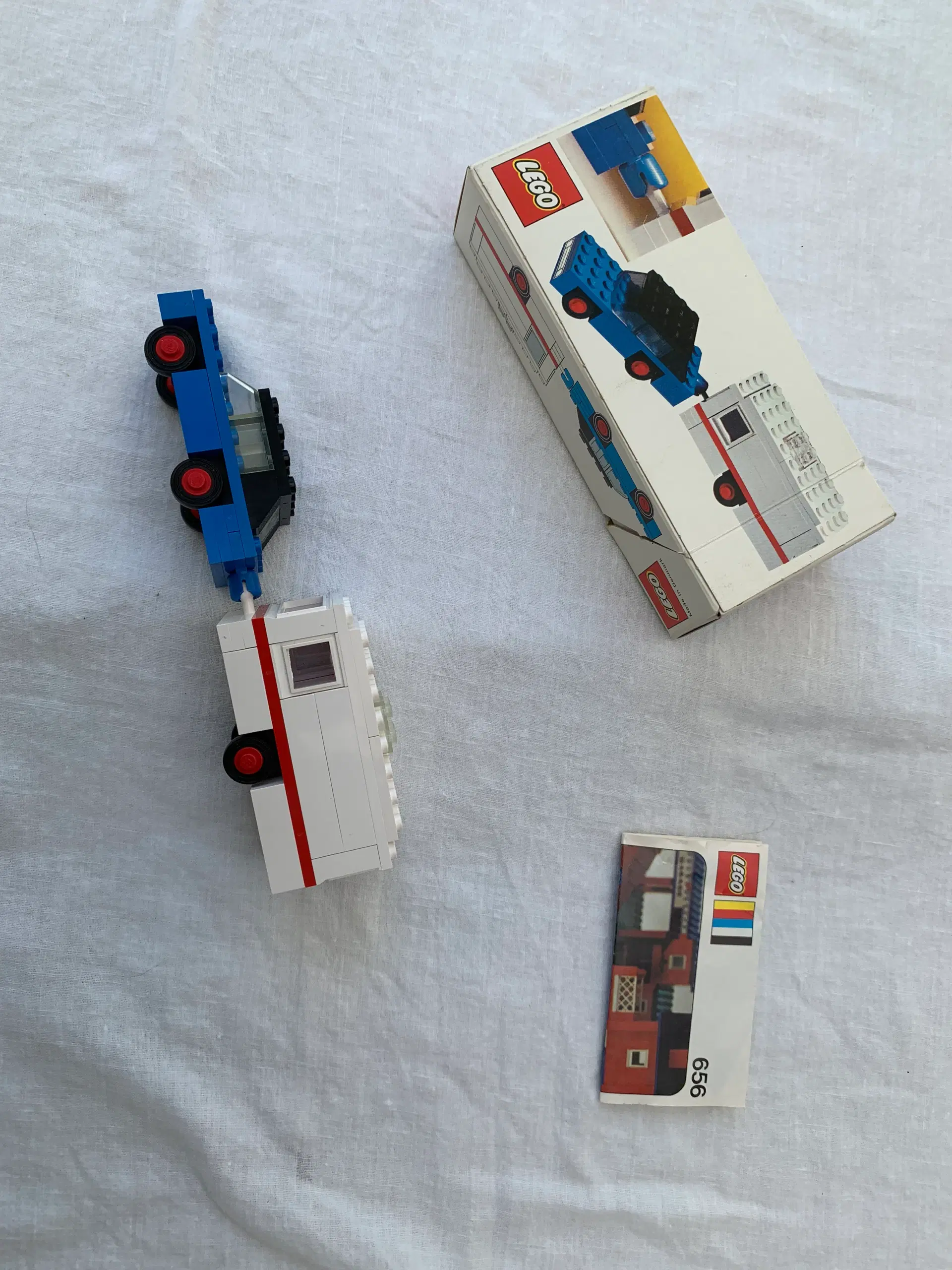 Lego bil med campingvogn fra 1970´erne 656