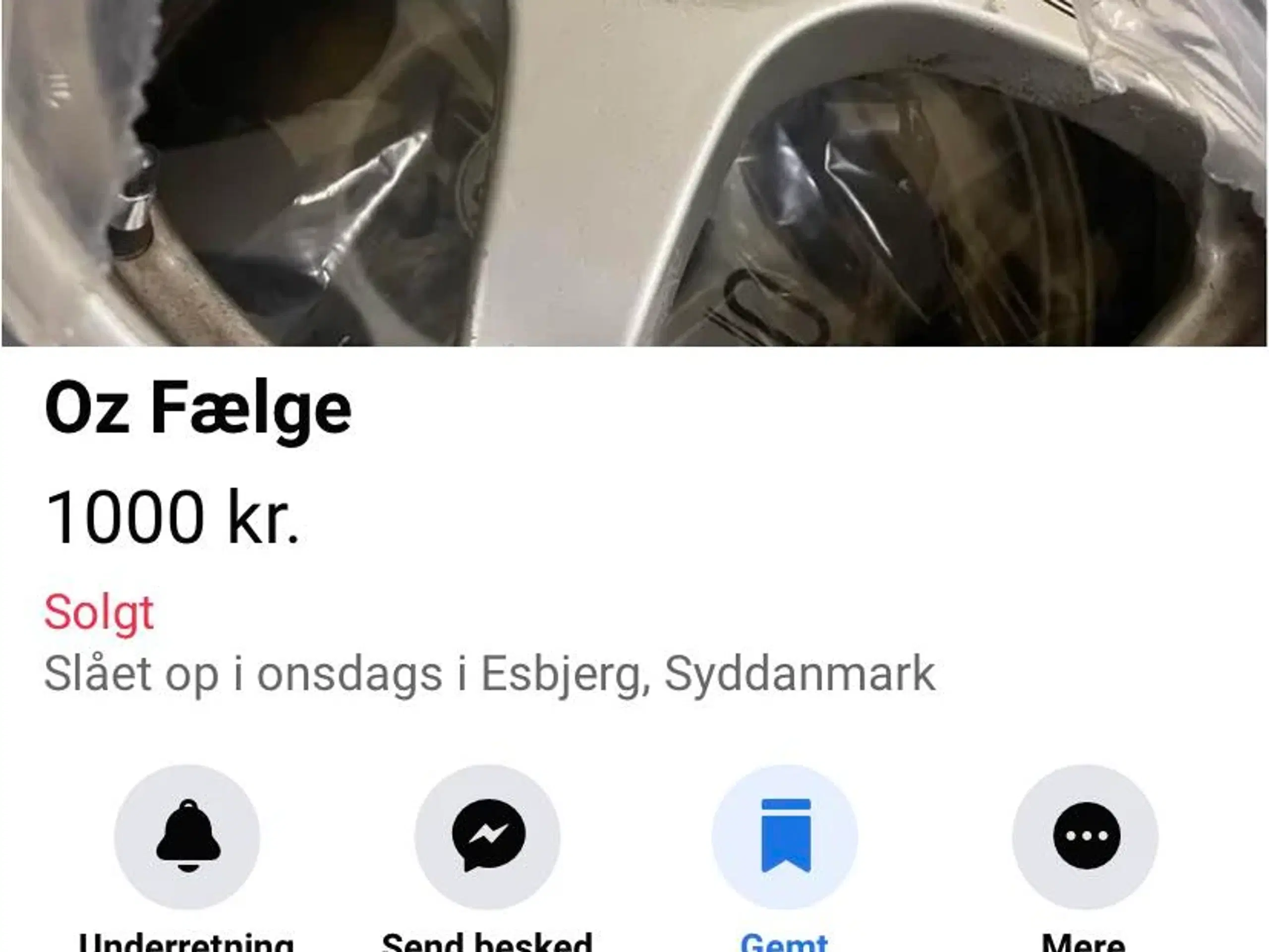 Søger 17" OZ CRONO 4x100 Alufælg