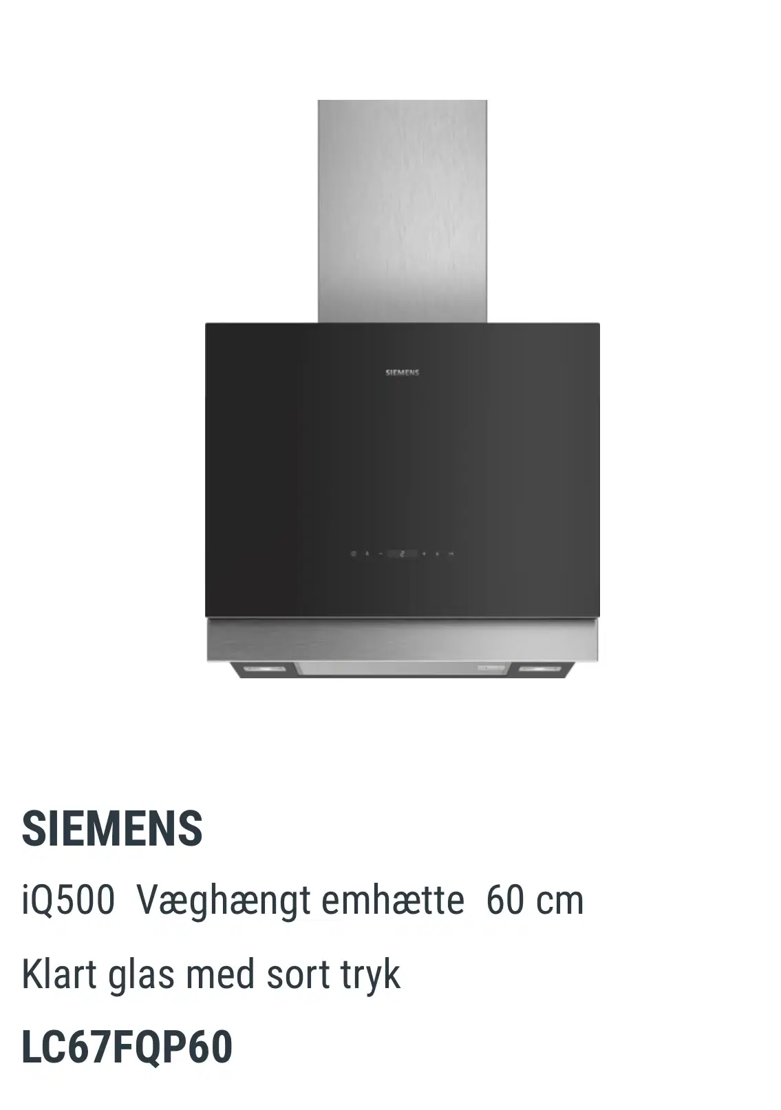 Siemens iQ500 Emhætte