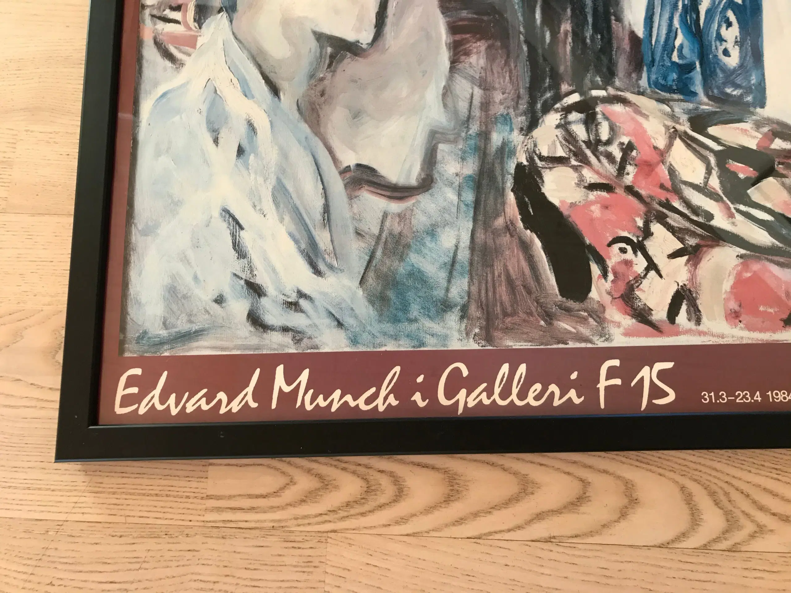 E Munch - Kunstudstillingsplakat i ramme