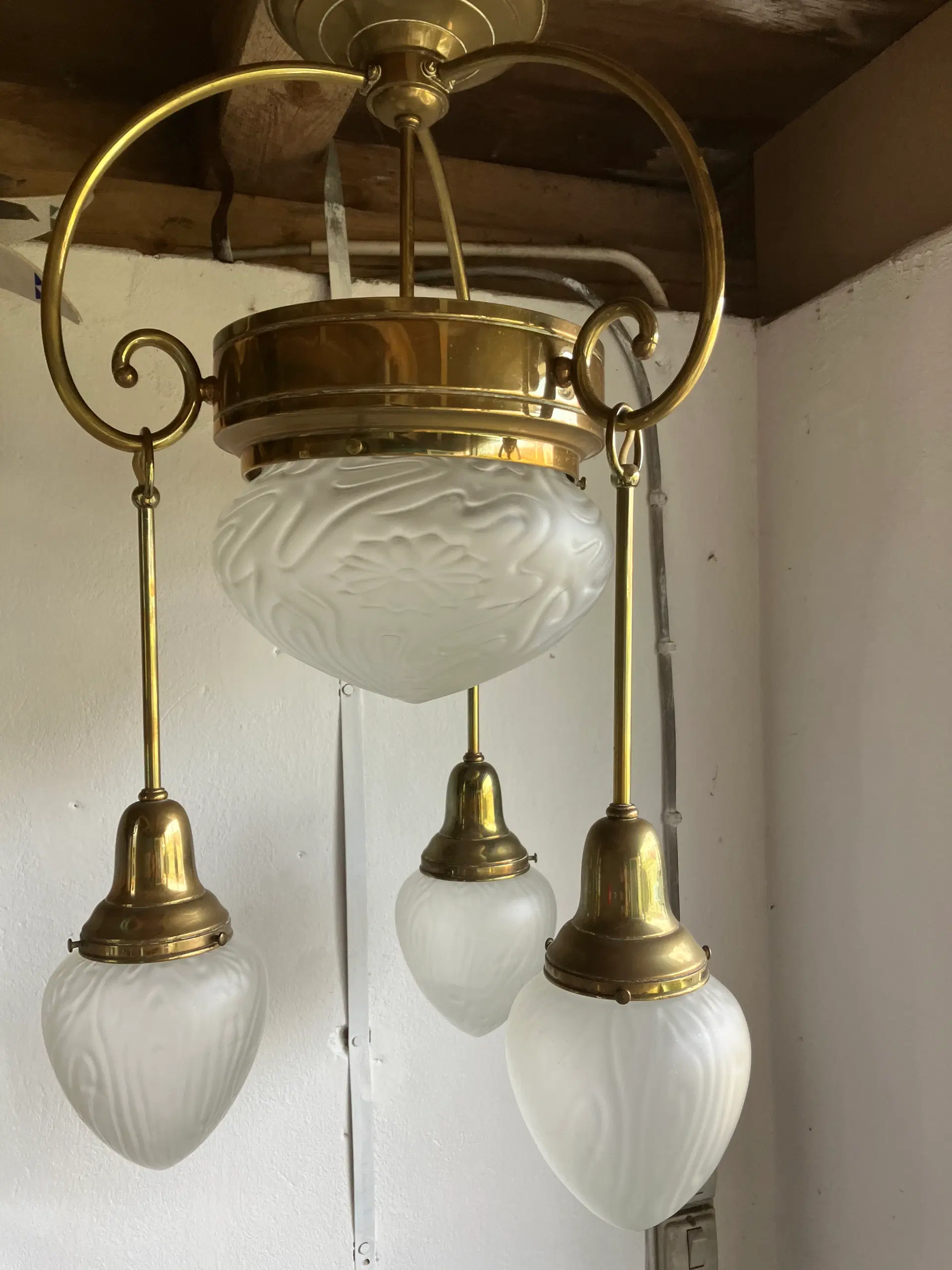 Messing loftlampe