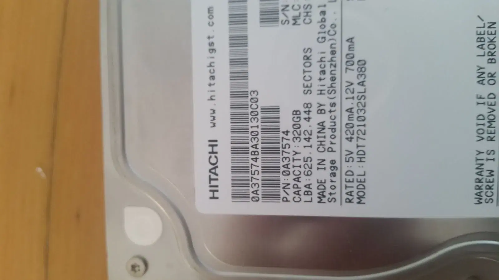 35" harddisk 320gb (sata)