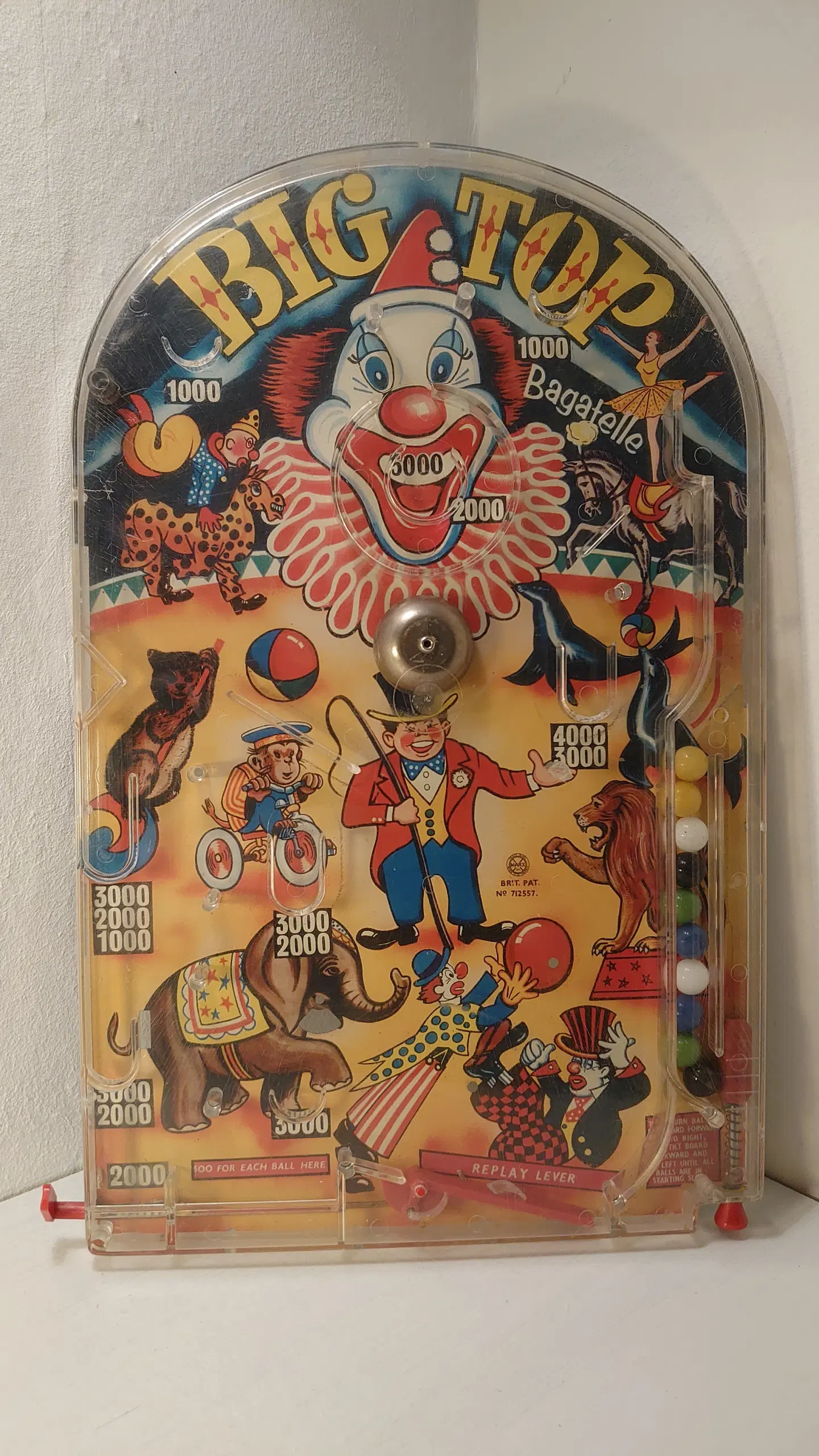 Vintage pinball spil fra Marx Toys 1950´erne