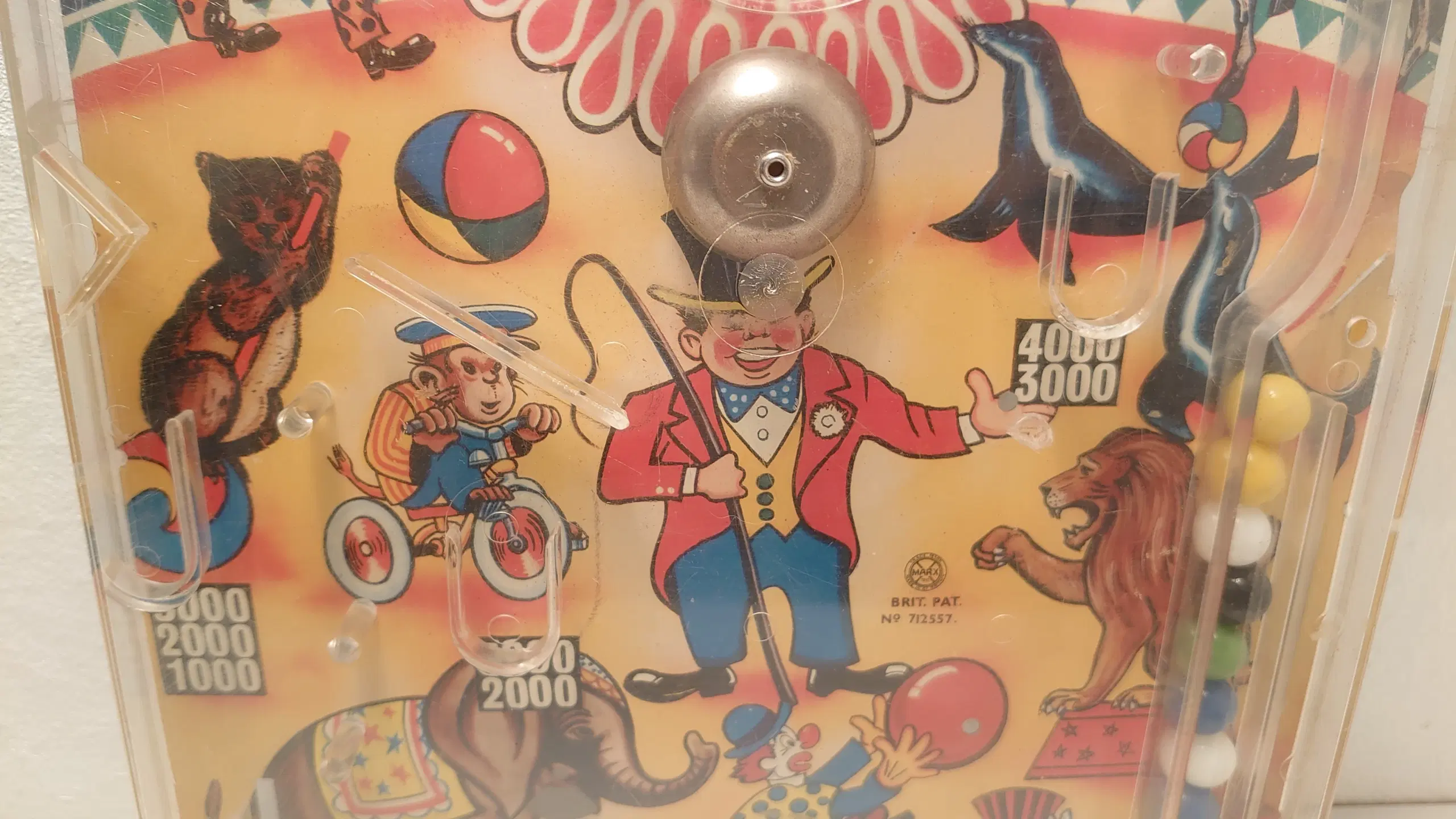 Vintage pinball spil fra Marx Toys 1950´erne