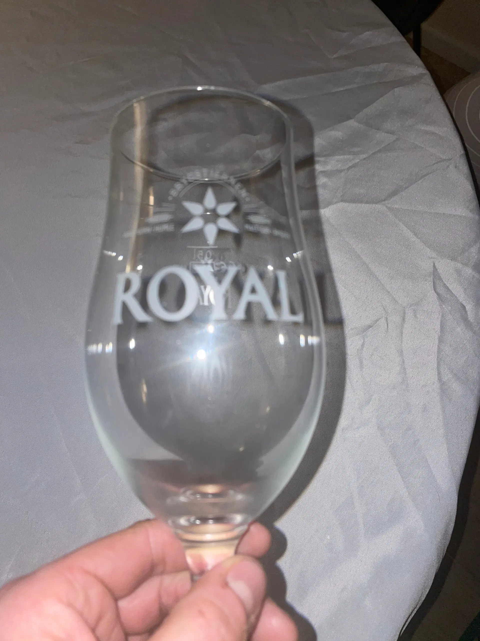 Royal 1/2 ltr ølglas på fod