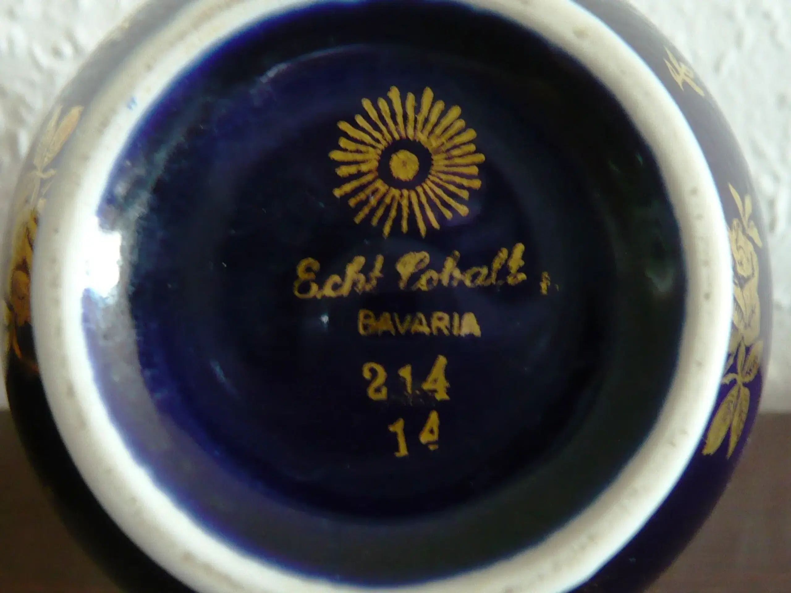 Bavaria Echt Kobalt vase