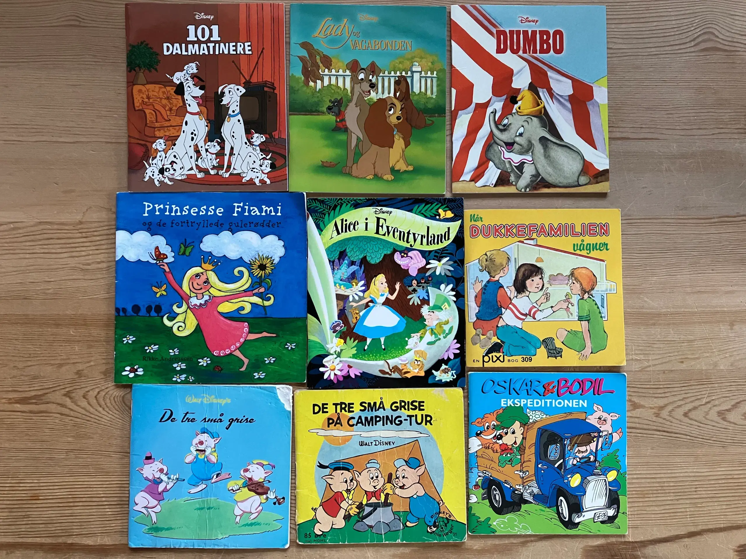 7 x 9 børnebøger Lilleput Disney mm