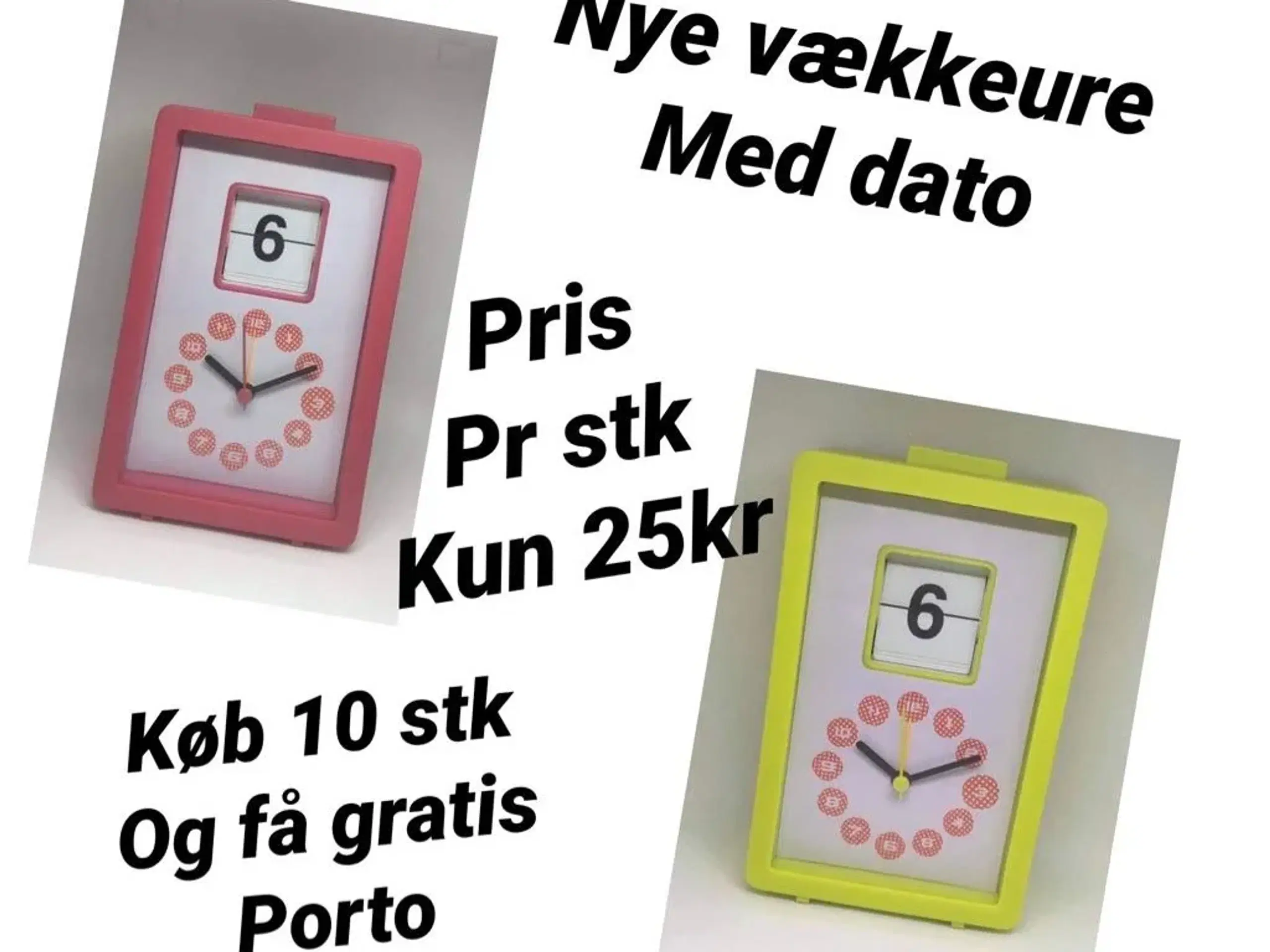 Nye smarte vækkeure m/dato