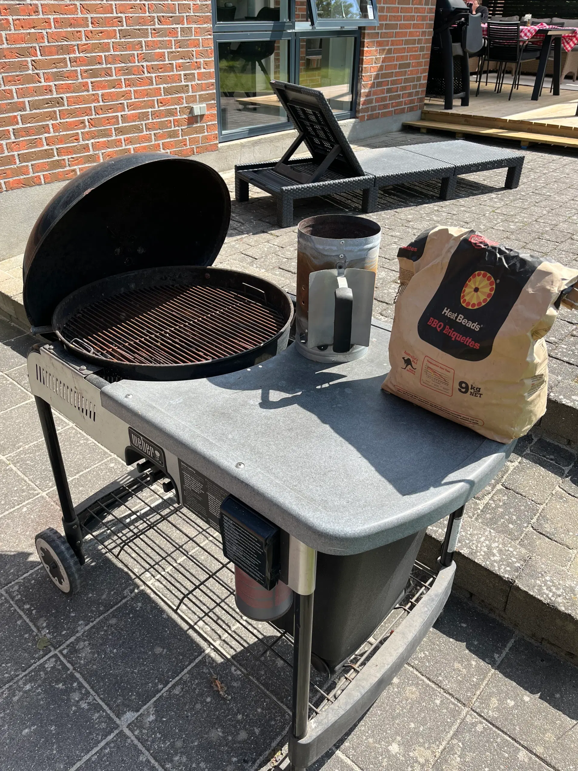 weber kul grill Ø57 med kul starter og cover