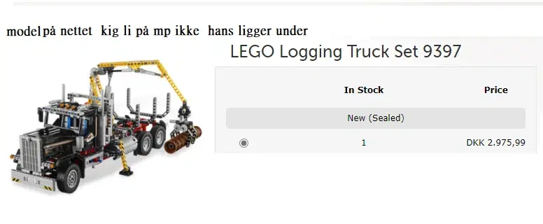 Lego technic Truck 9397