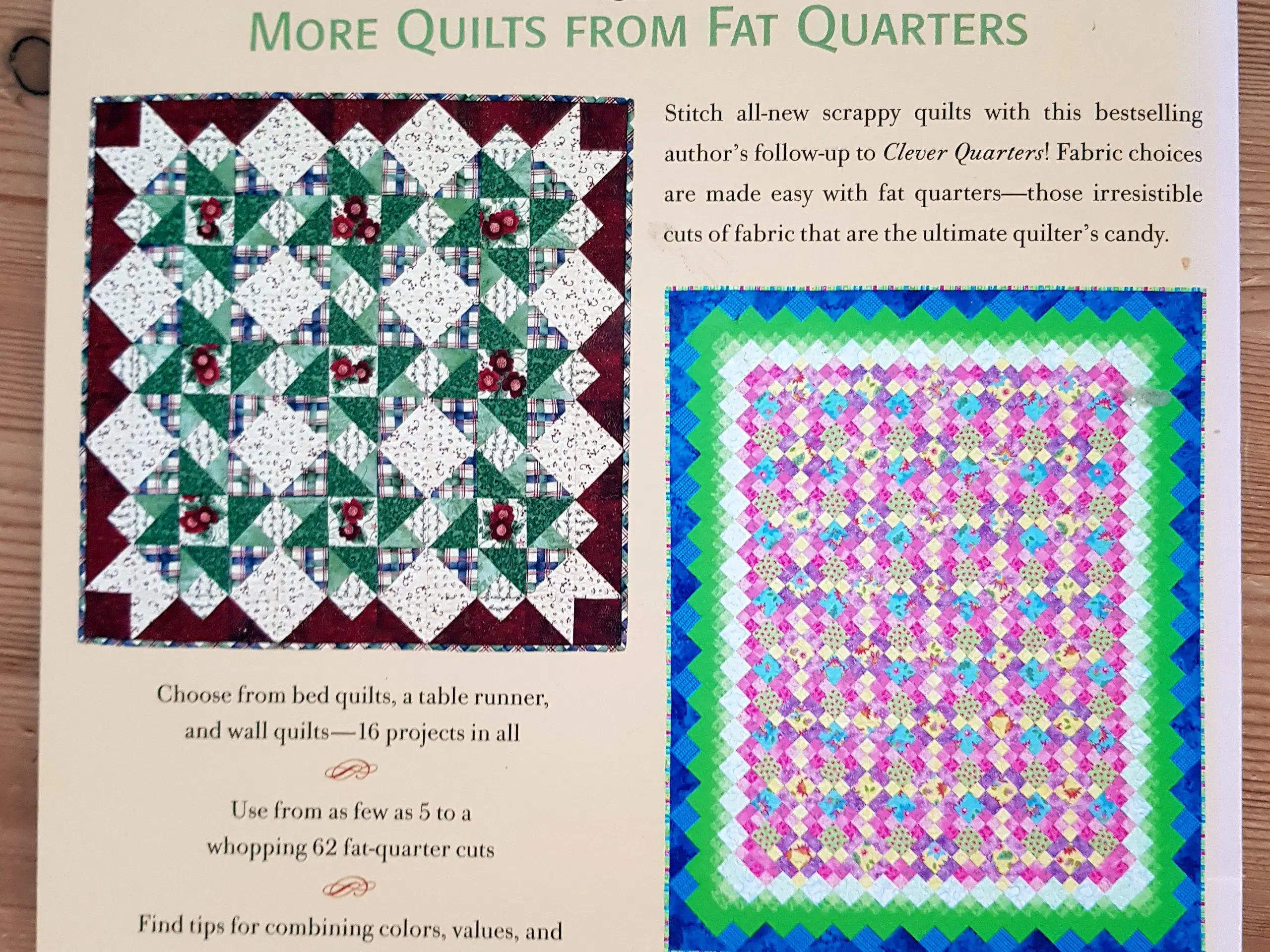 Fat Quarters som udgangspunkt - patchworkbøger