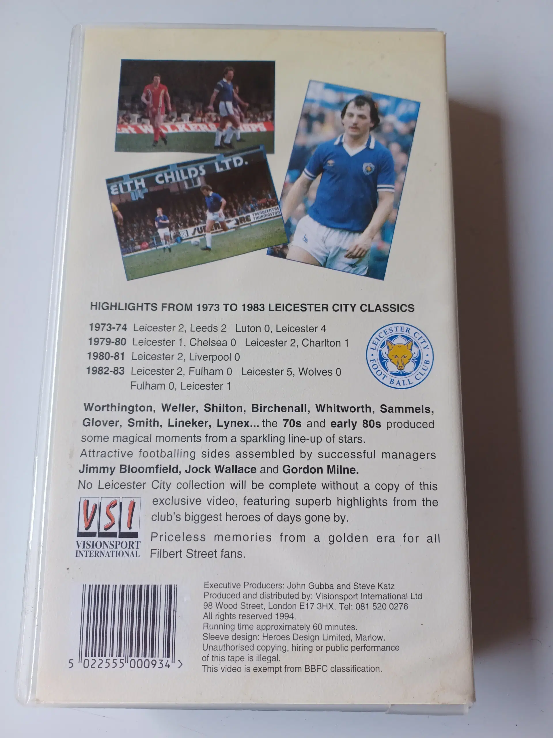 Leicester City Classics VHS film 1973 - 1983