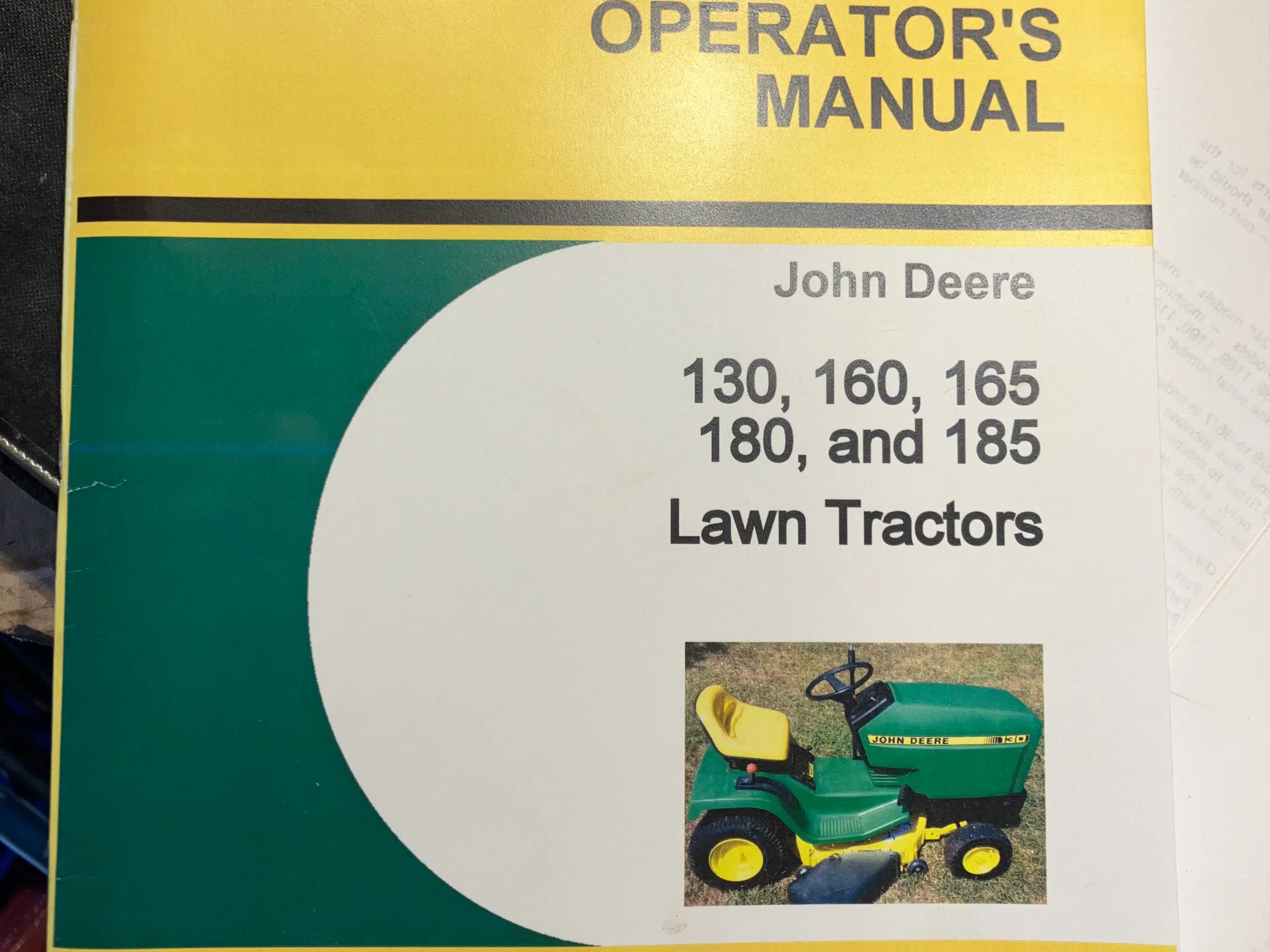 John Deere 130 160 165 180  185