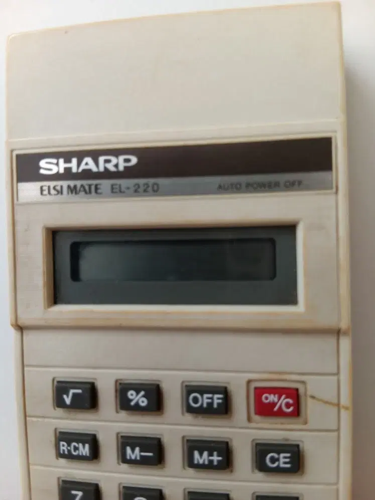 Sharp Lommeregner Vintage ELSI MATE el 220