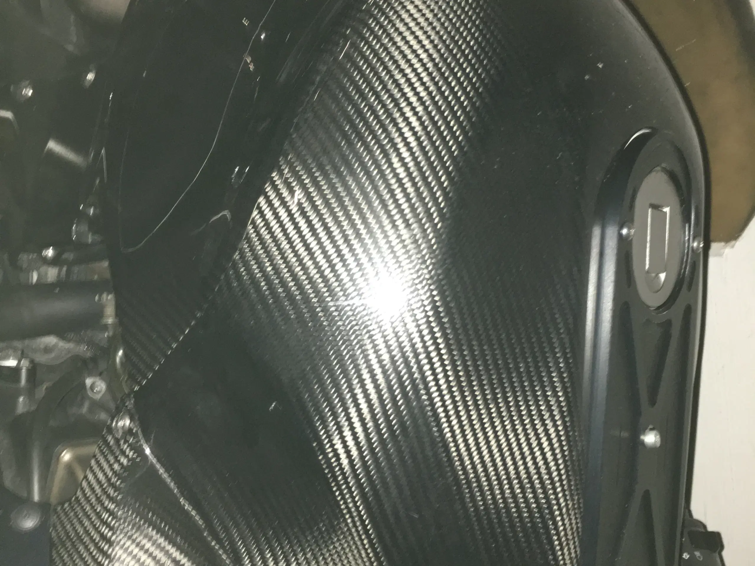 Zx12r twill Carbonfiber tank cover