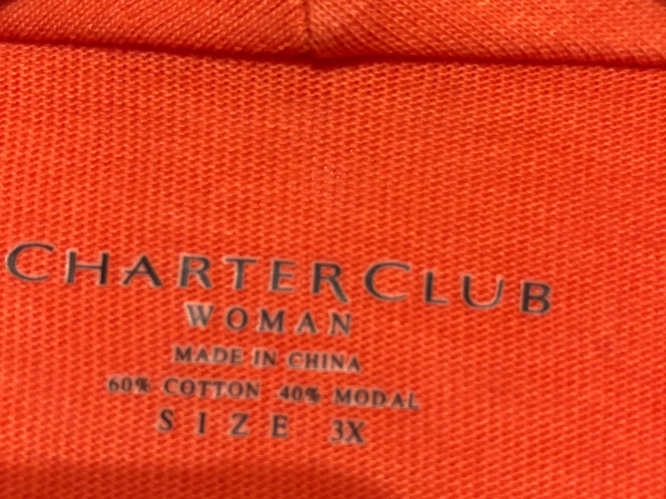 Cardigan i orange fra Charter Club