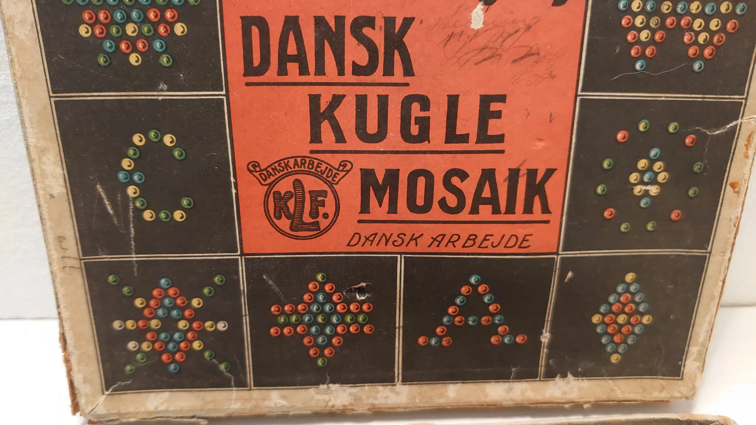 Gammelt dansk Kugle mosaik KLF Dansk Arbejde