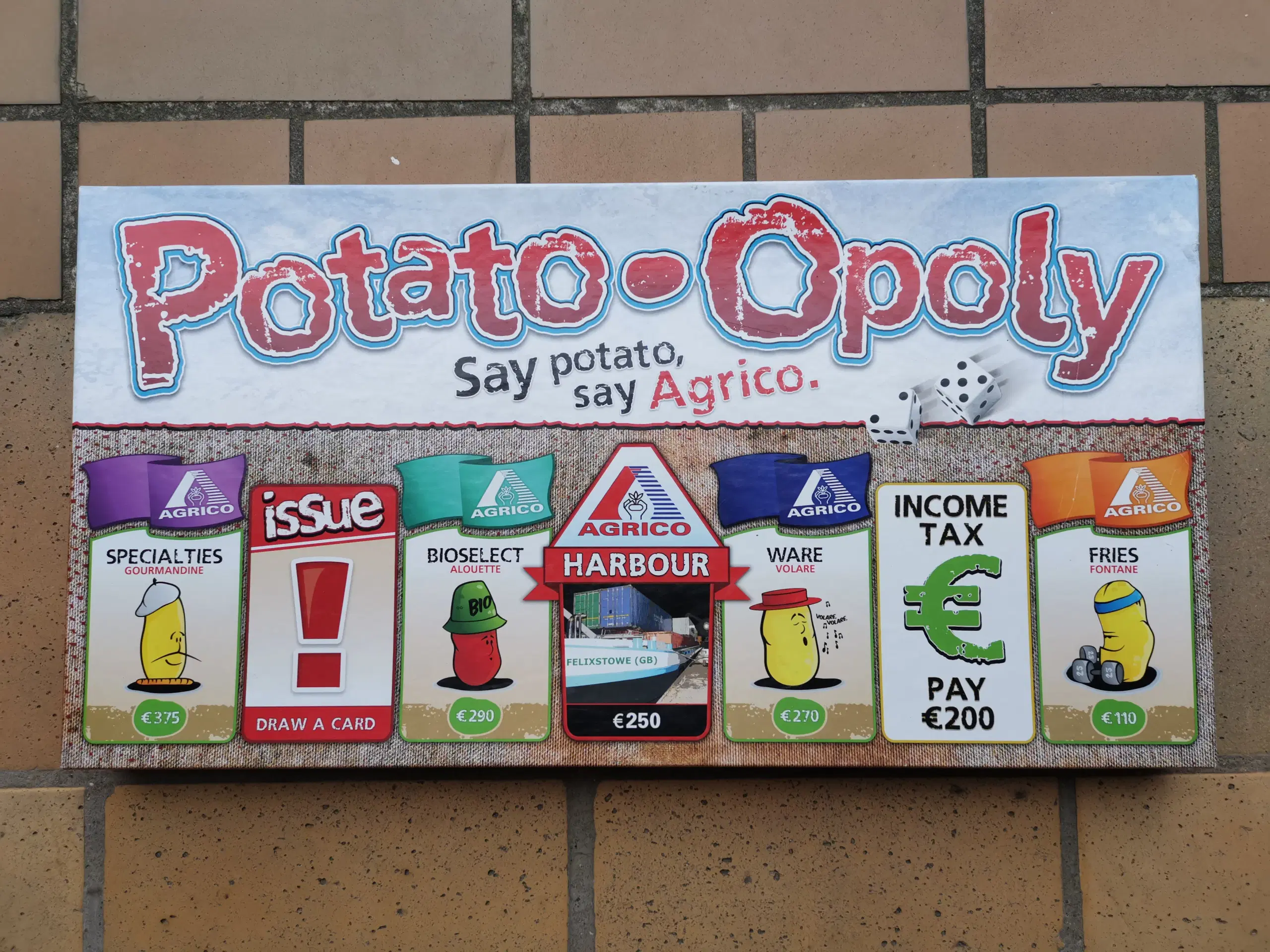 Kartoffel Monopoly Potato-Opoly Brætspil