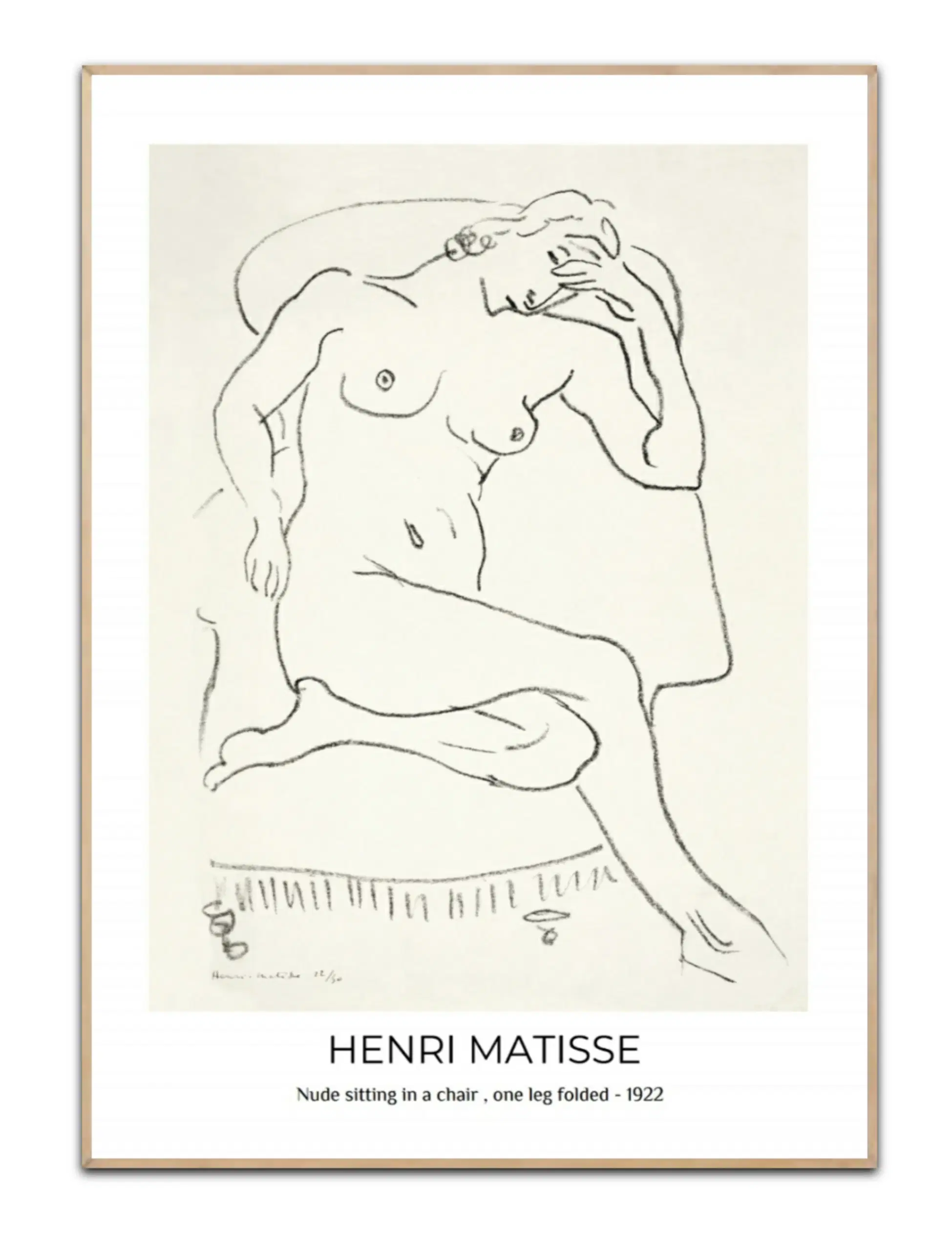 Henri Matisse nude sitting