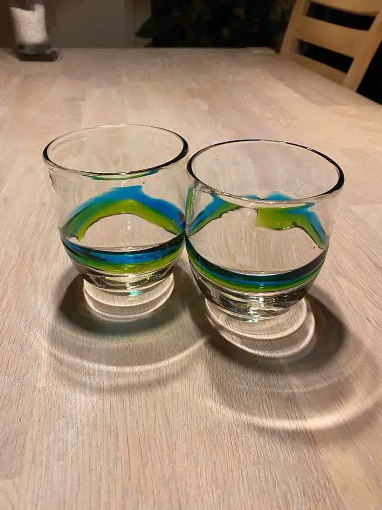 Flotte mundblæste glas