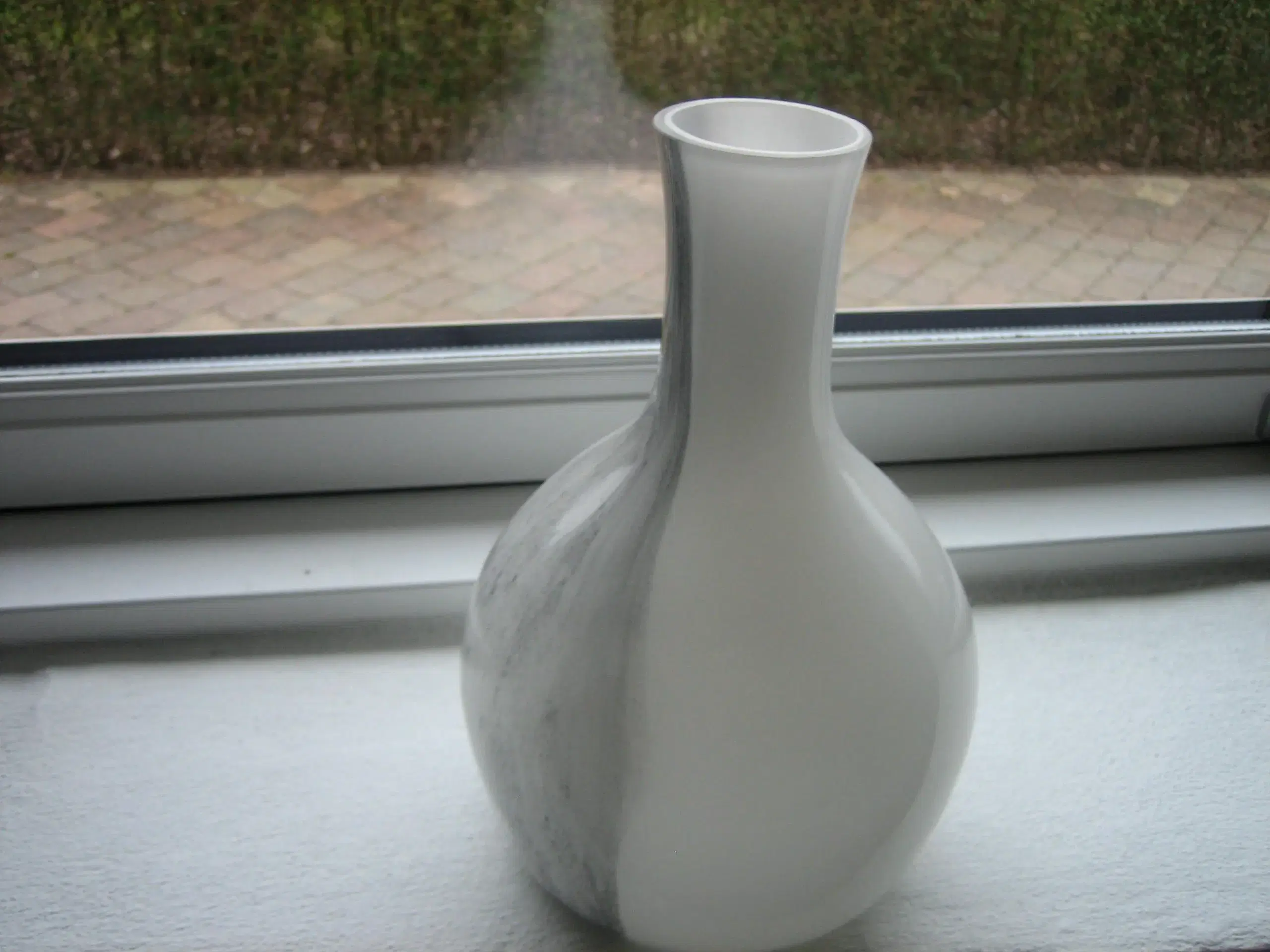 Glas Vase I Hvid