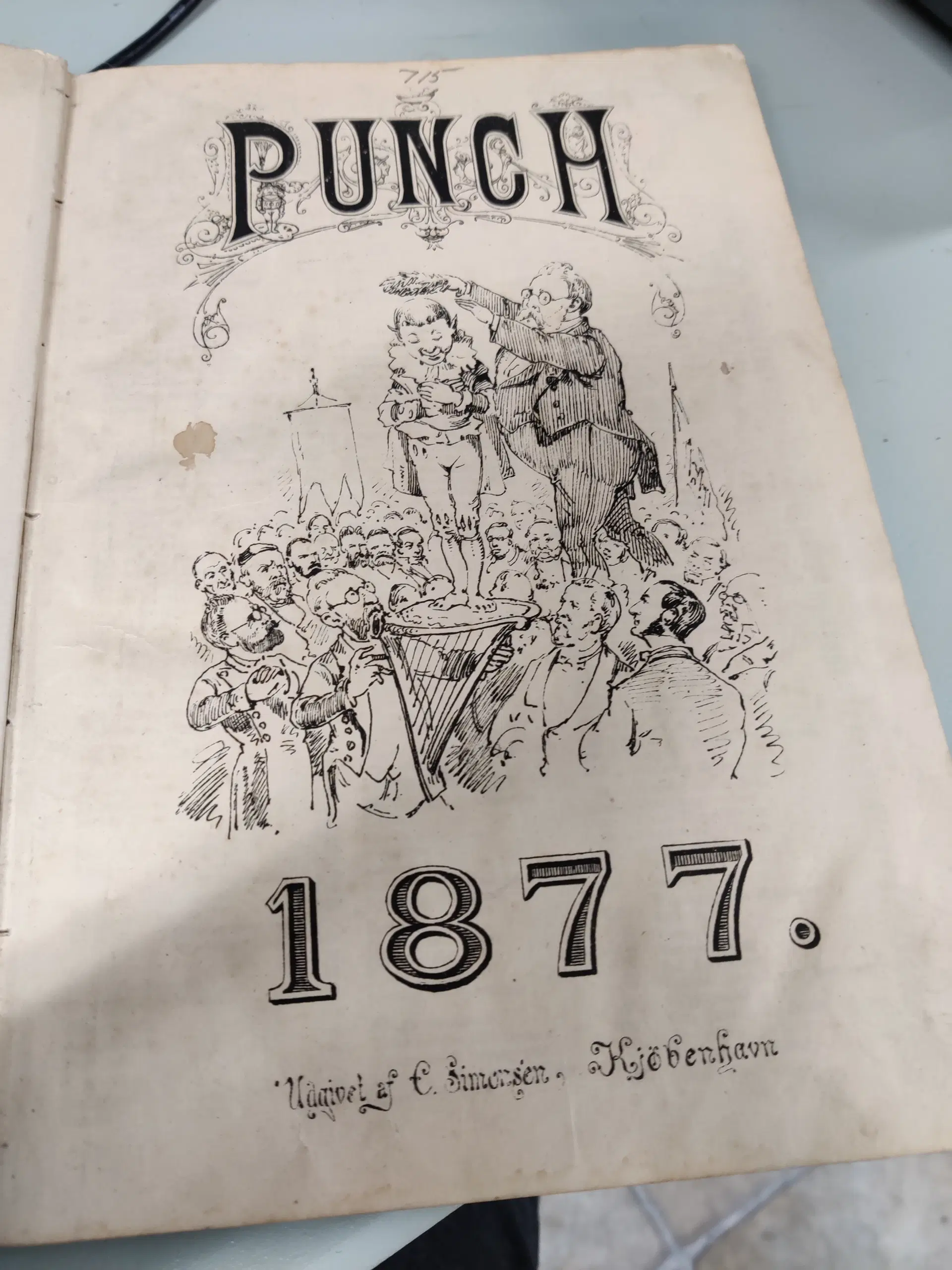 Punch satireblad årgang 1877