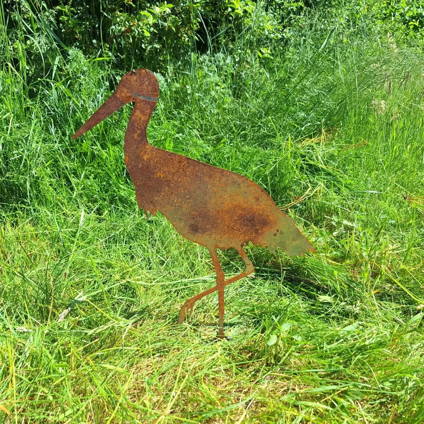 Stålfigur: Stork