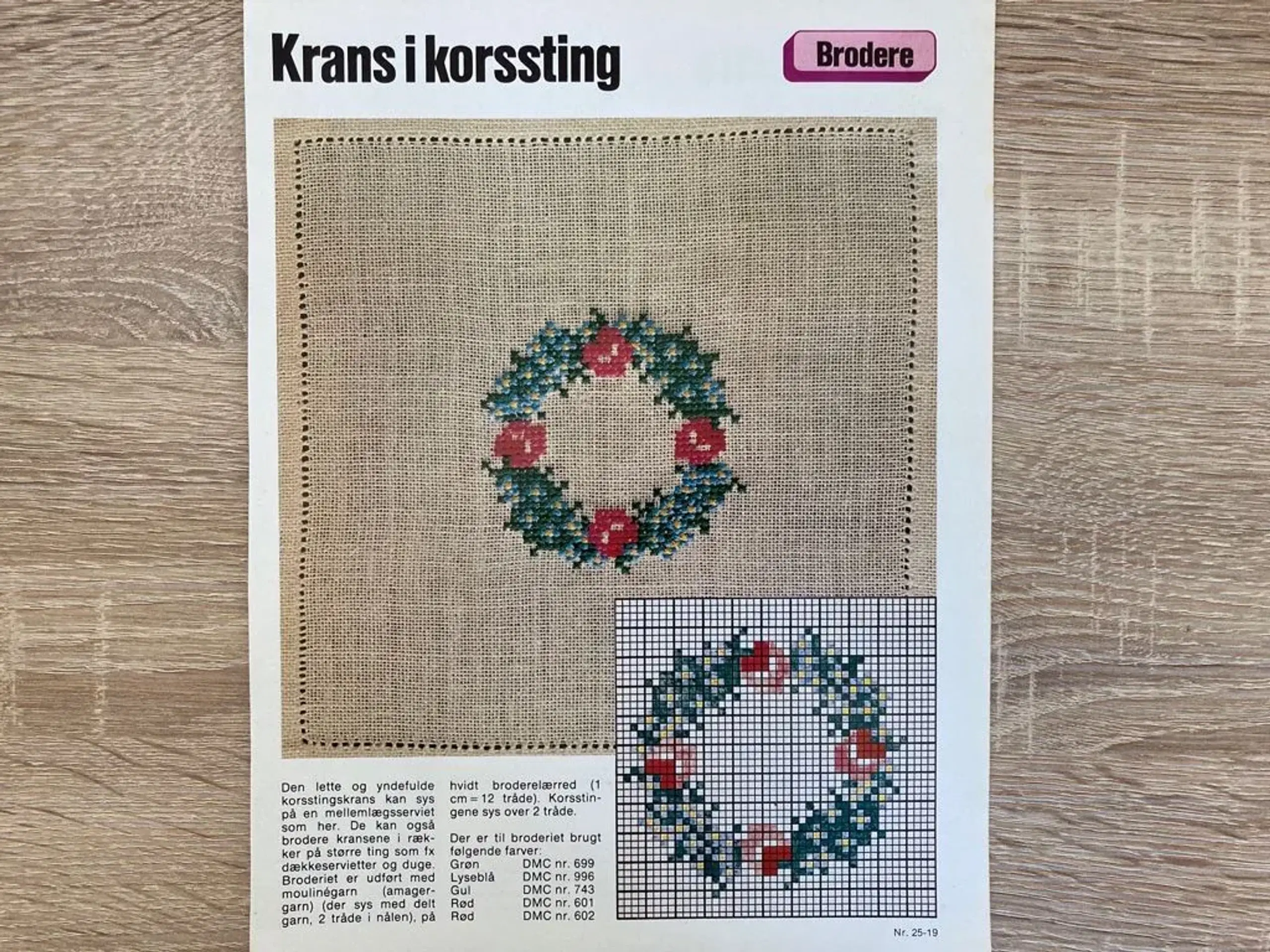 Broderimønster: Krans