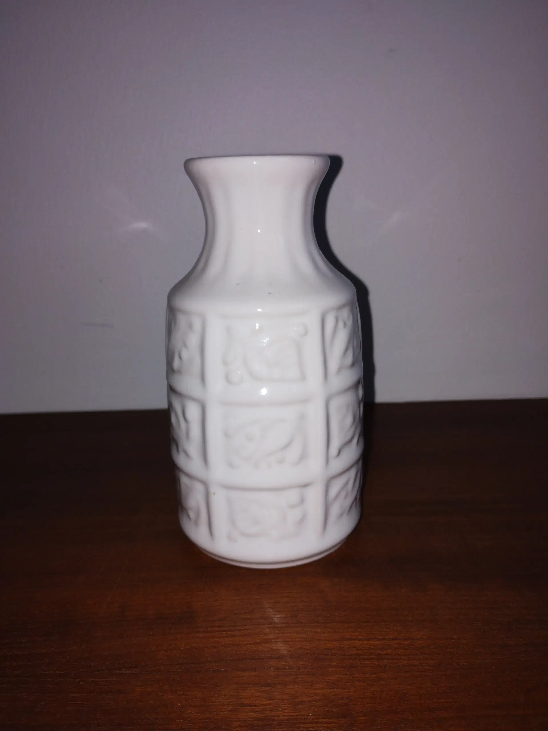 Flot hvid West Germany vase