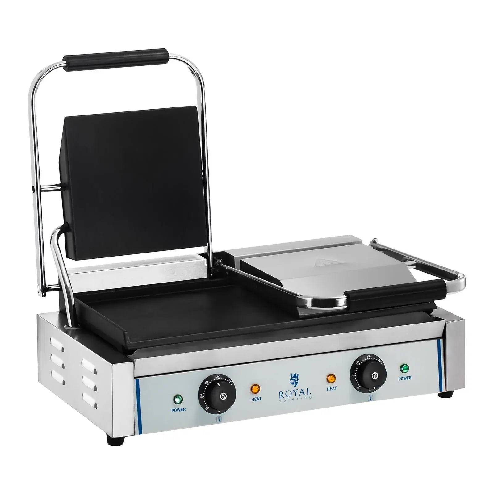 Dobbelt kontaktgrill – glat – 2 x 1800 W