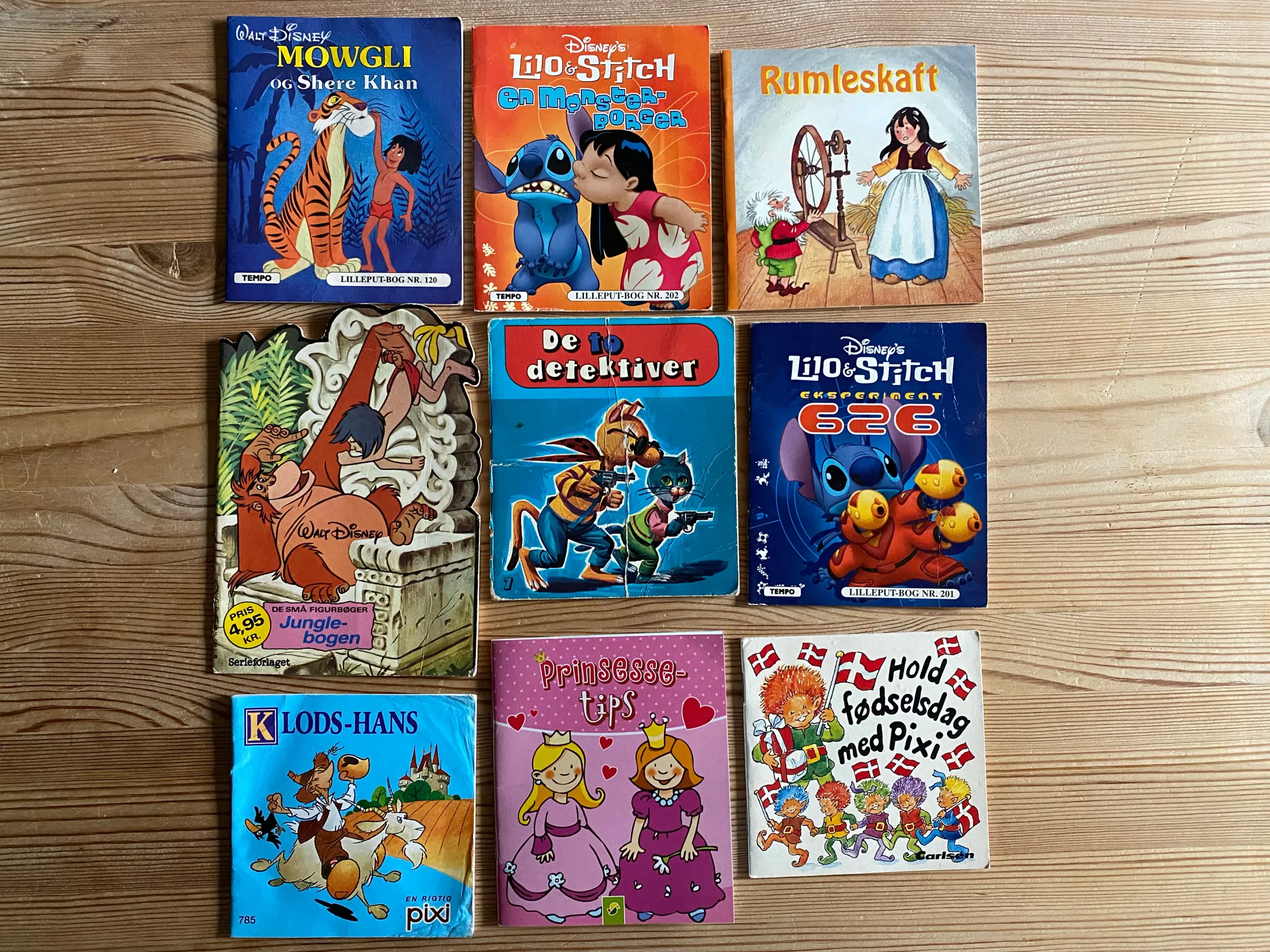 6 x 9 børnebøger Lilleput Disney mm