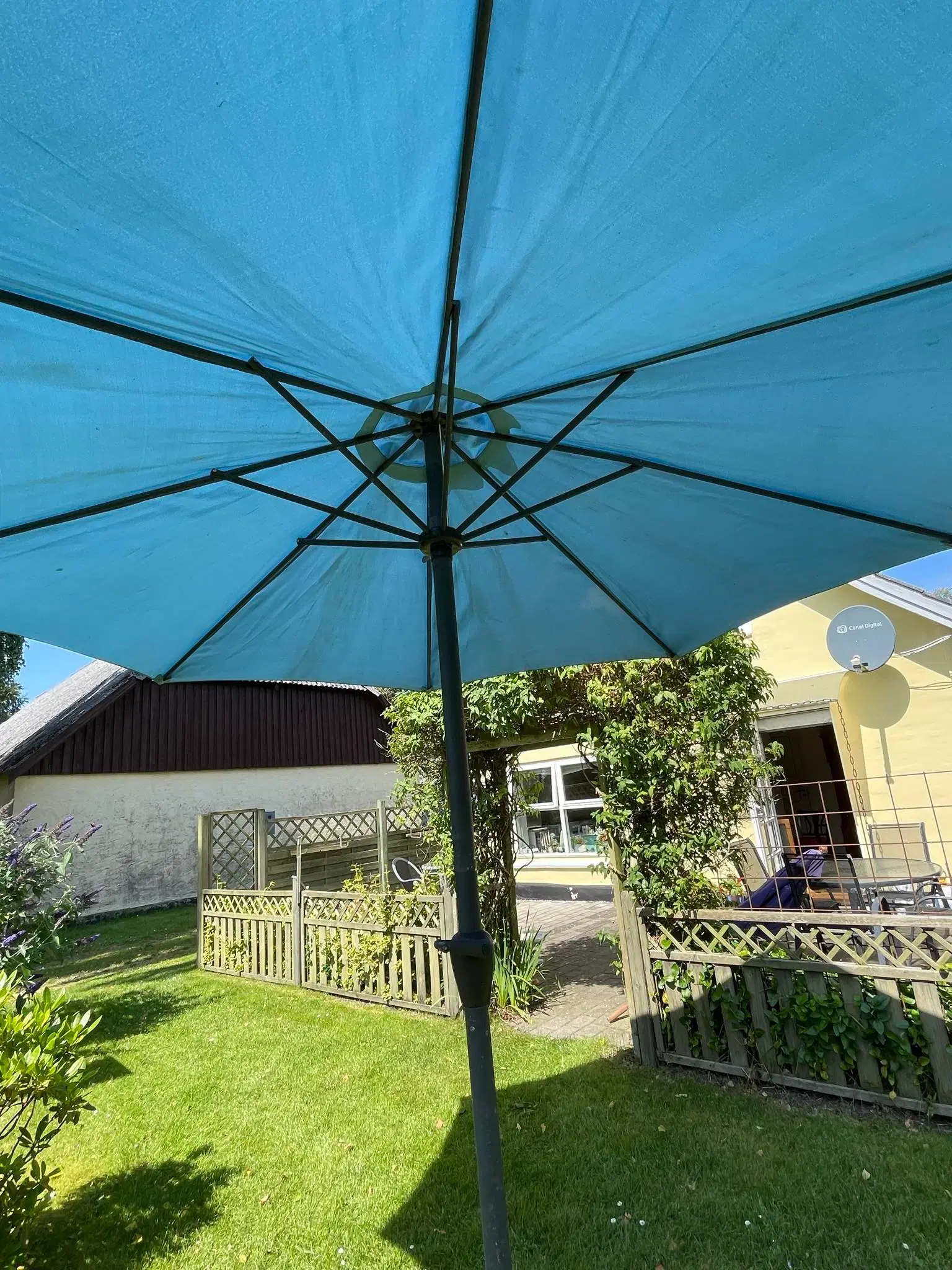 Parasol med diameter: 290 cm