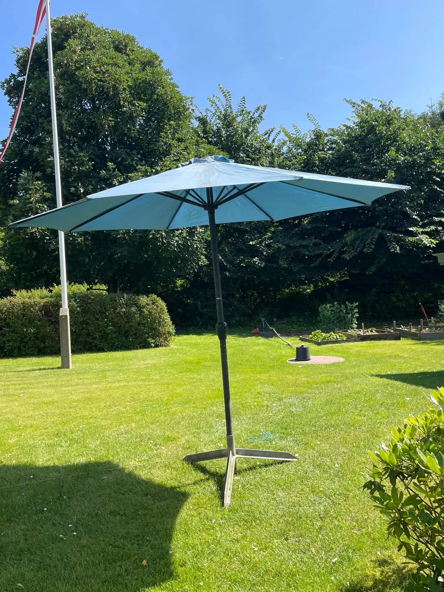 Parasol med diameter: 290 cm