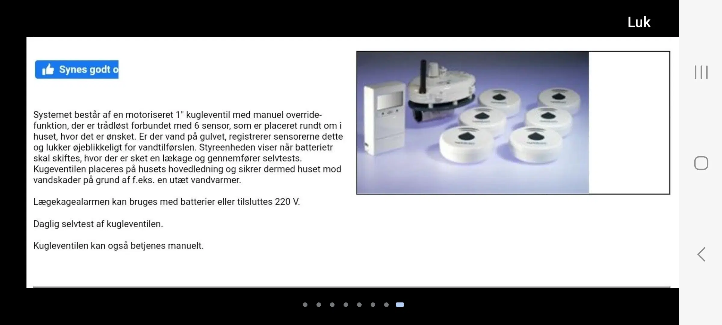 Water detecting system Hydravert - Water detectin