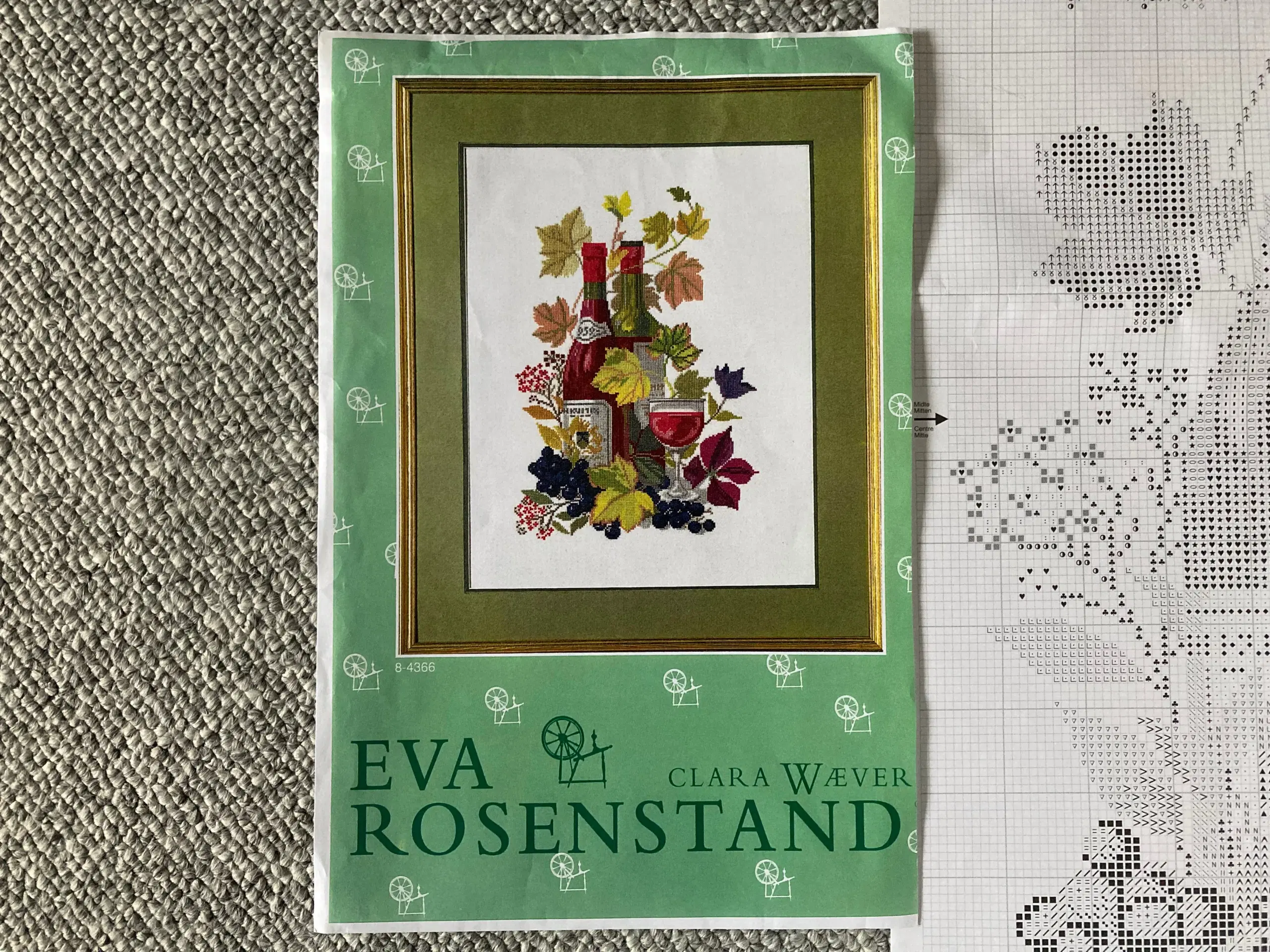 Eva Rosenstand / Clara Wæver mønster: Rødvin