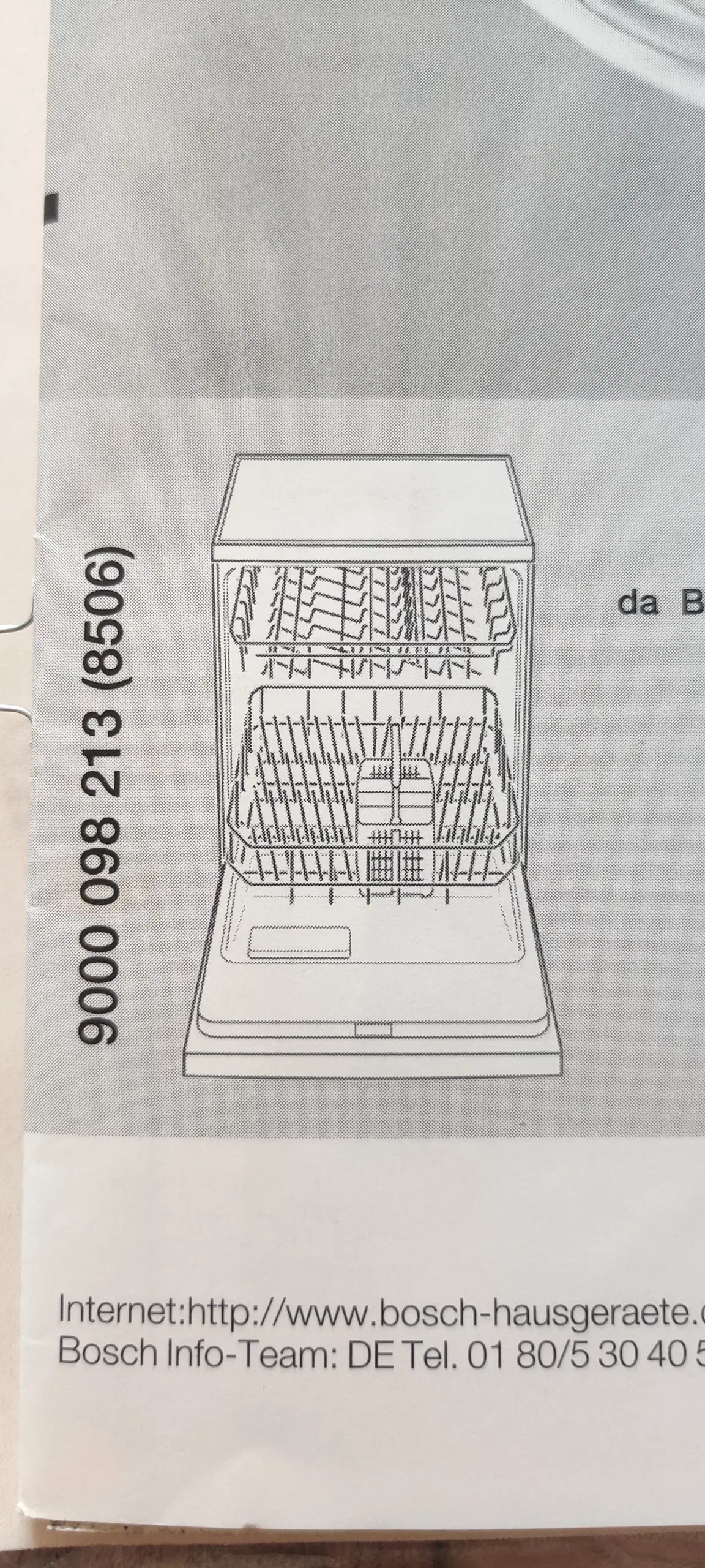Indsatser til Bosch opvaskemaskine