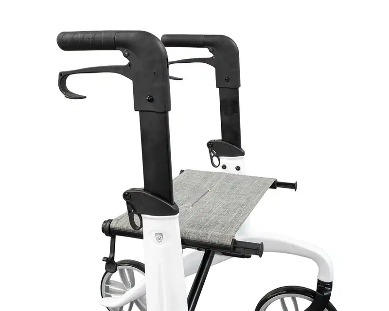 Lindebjerg Rollator - HF-350 letvægts - Hvid - Inkl tilbehør