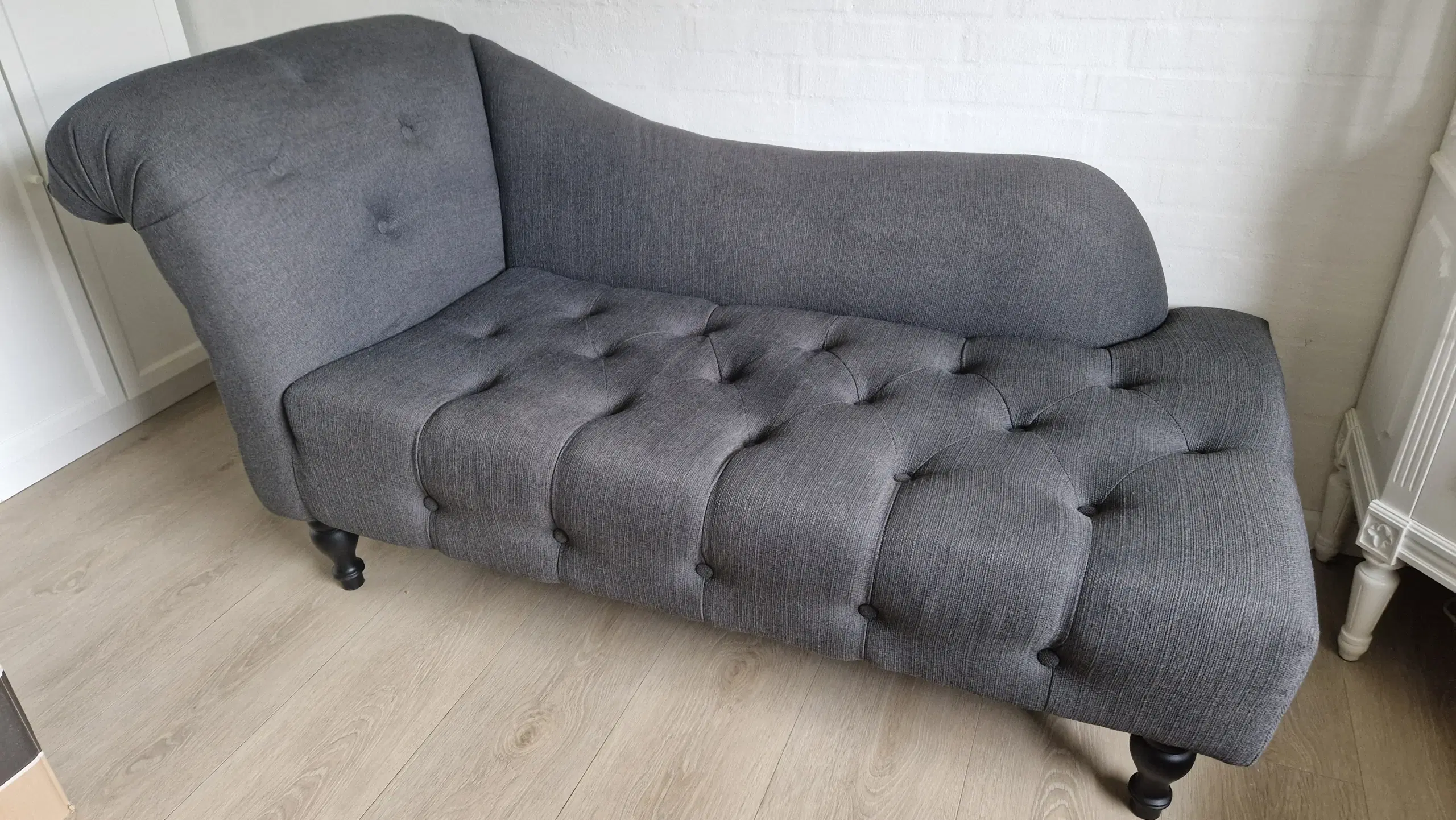 Chaiselong sofa 2 persons Mørke grå