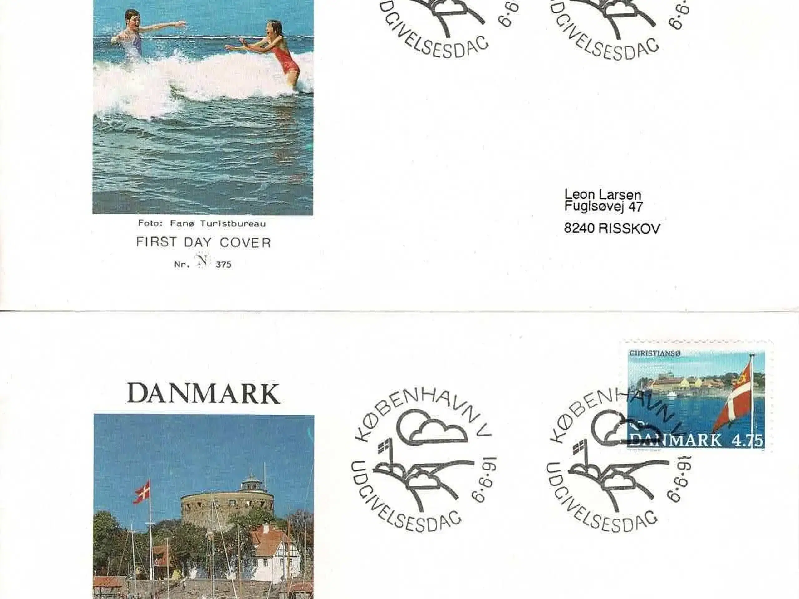 Danmark 1991 Norden; Førstedagskuverter