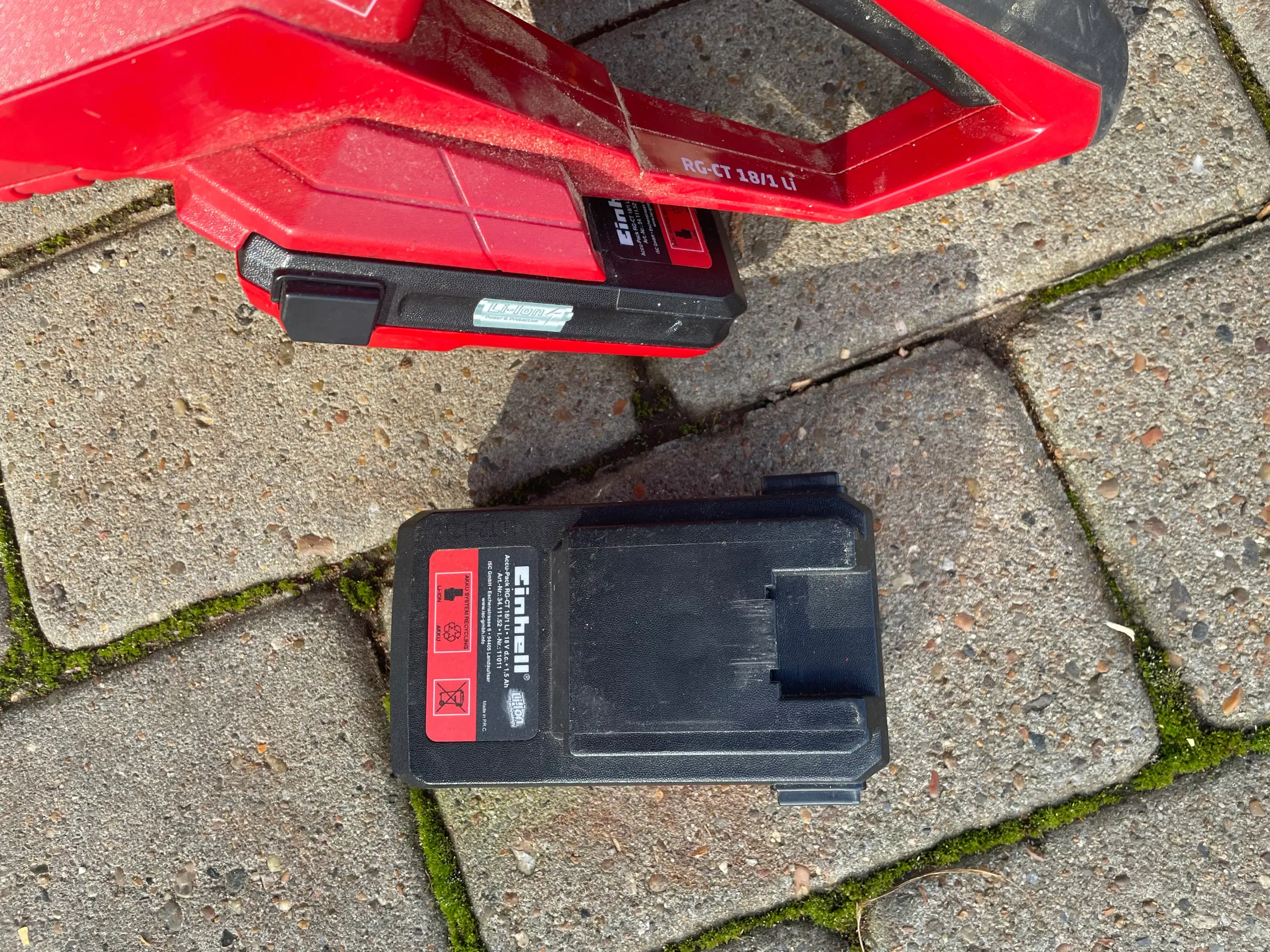 Einhell trimer med 2 stk battery