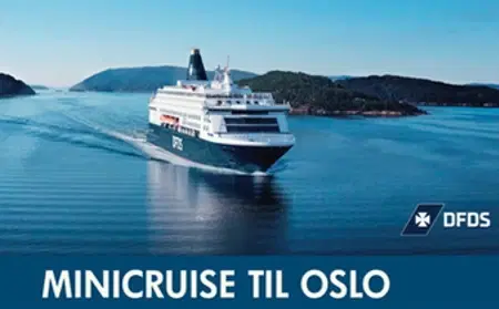 Minicruise til Oslo for 2 personer fra København