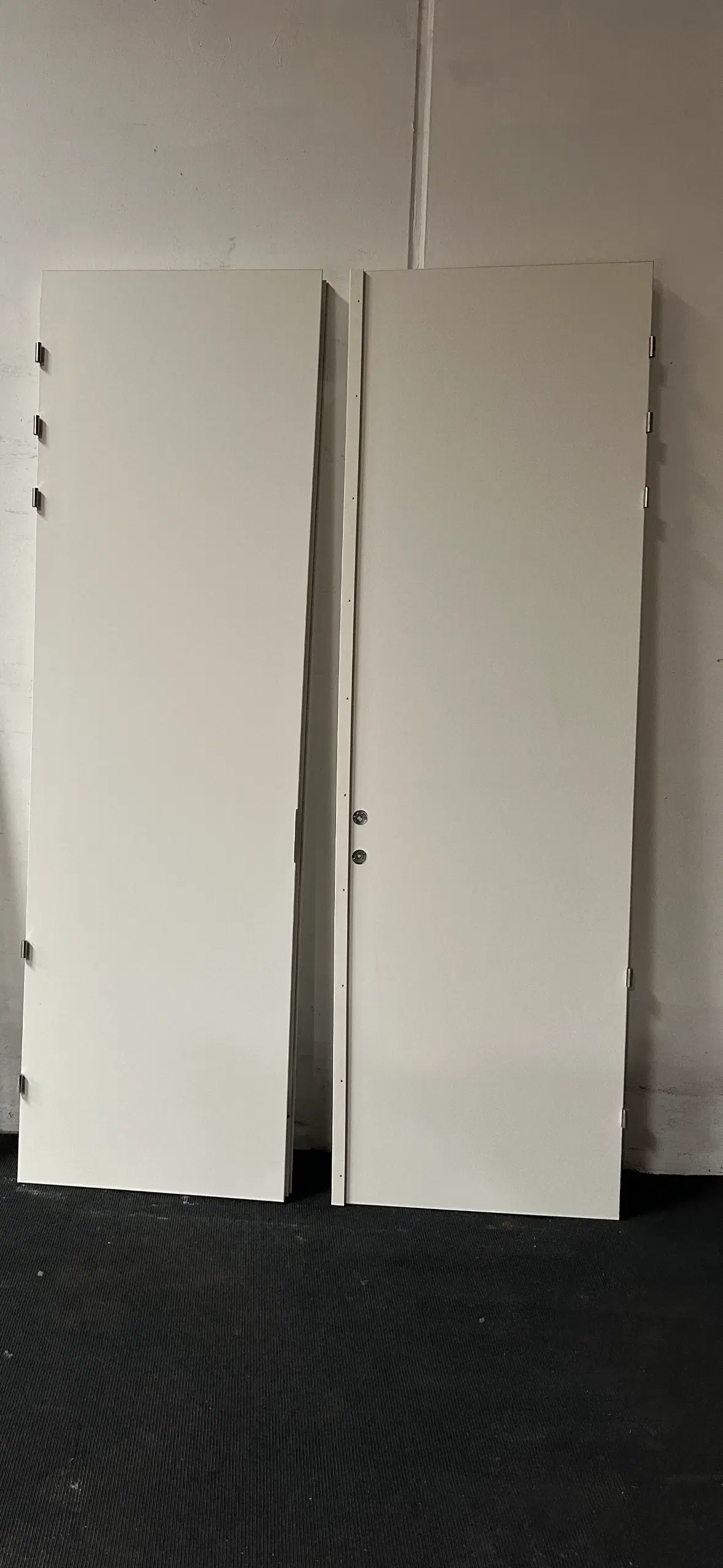 Nordicdoor massiv indvendig dobbelt dør bd60 db25 melamin 1520x2552mm hvid