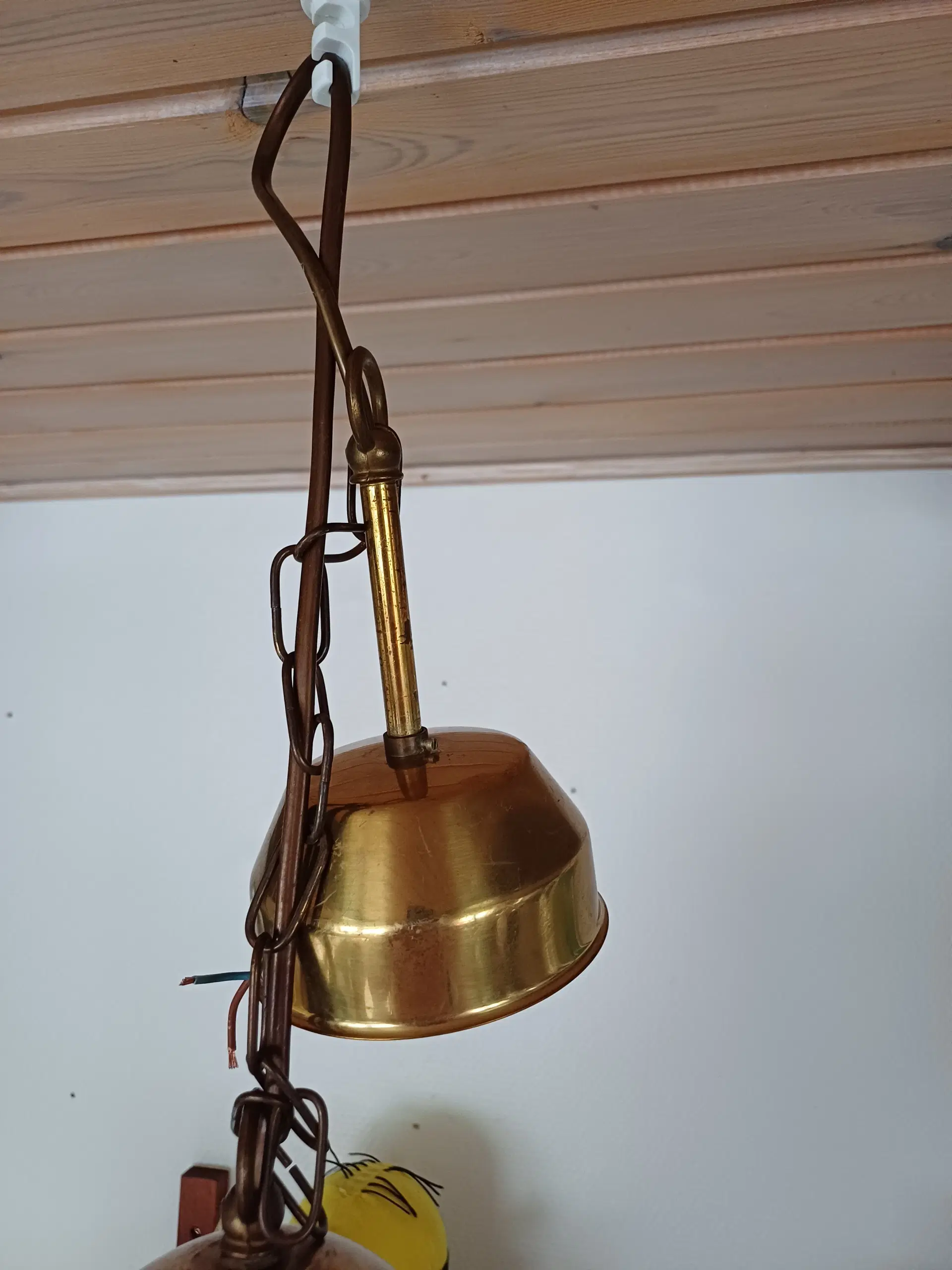 Skibs lampe i messing ø15