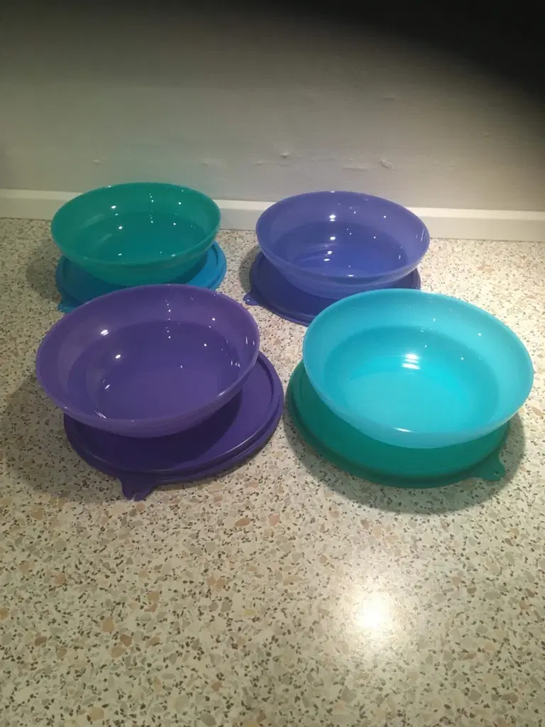 Tupperware spiseskåle 4 stk