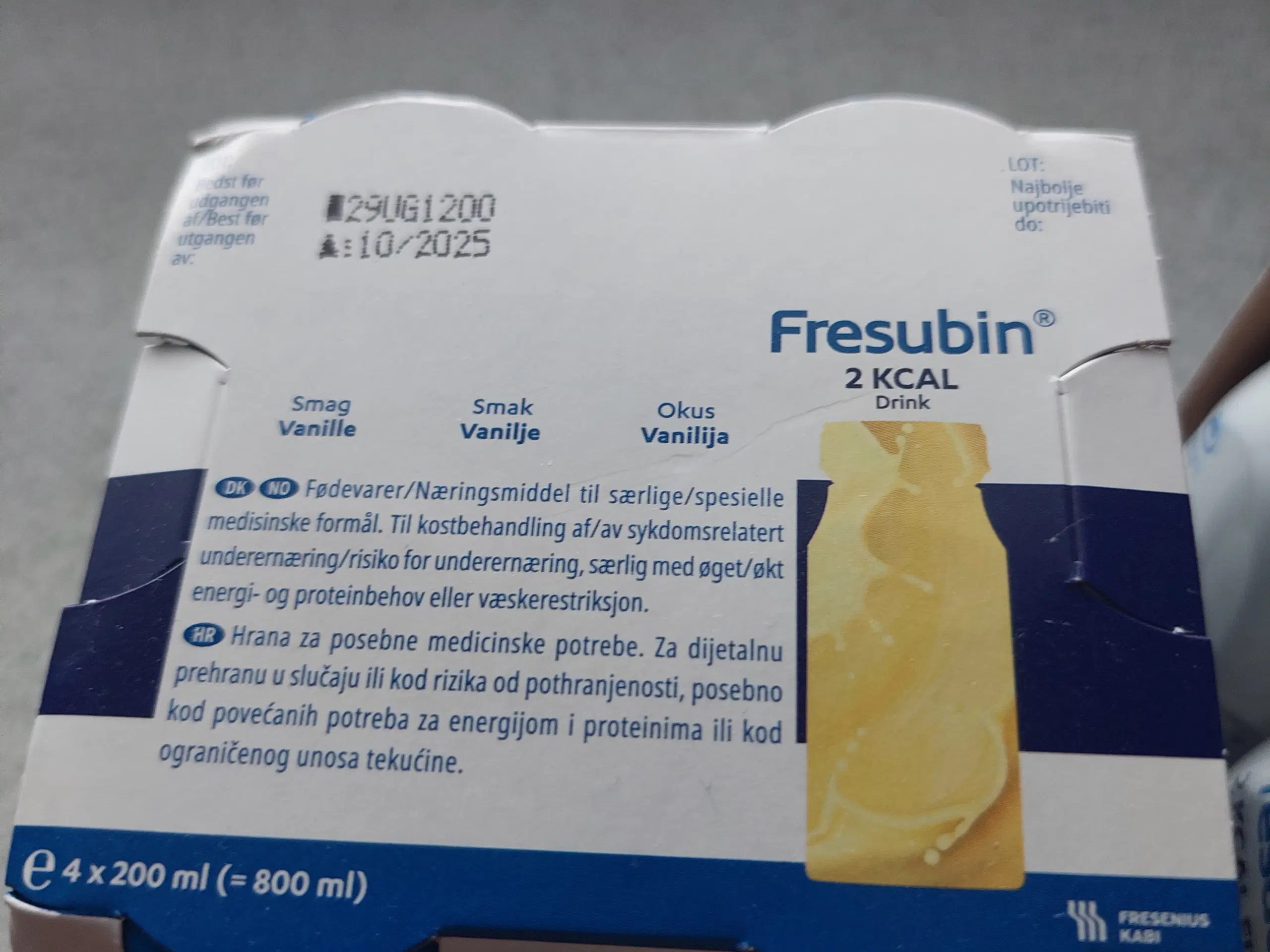 Fresubin energidrik med fibre 2 kcal.