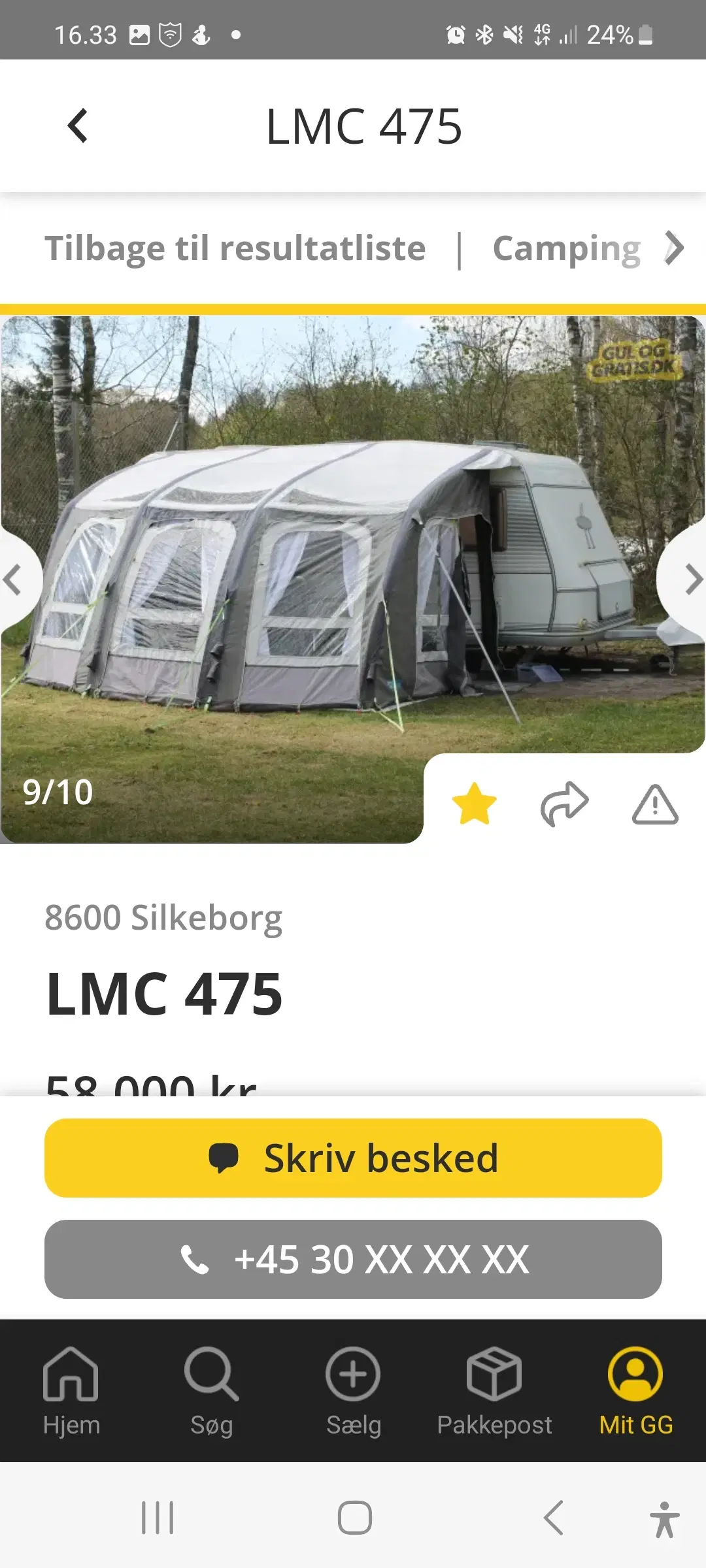 Lufttelt kampa