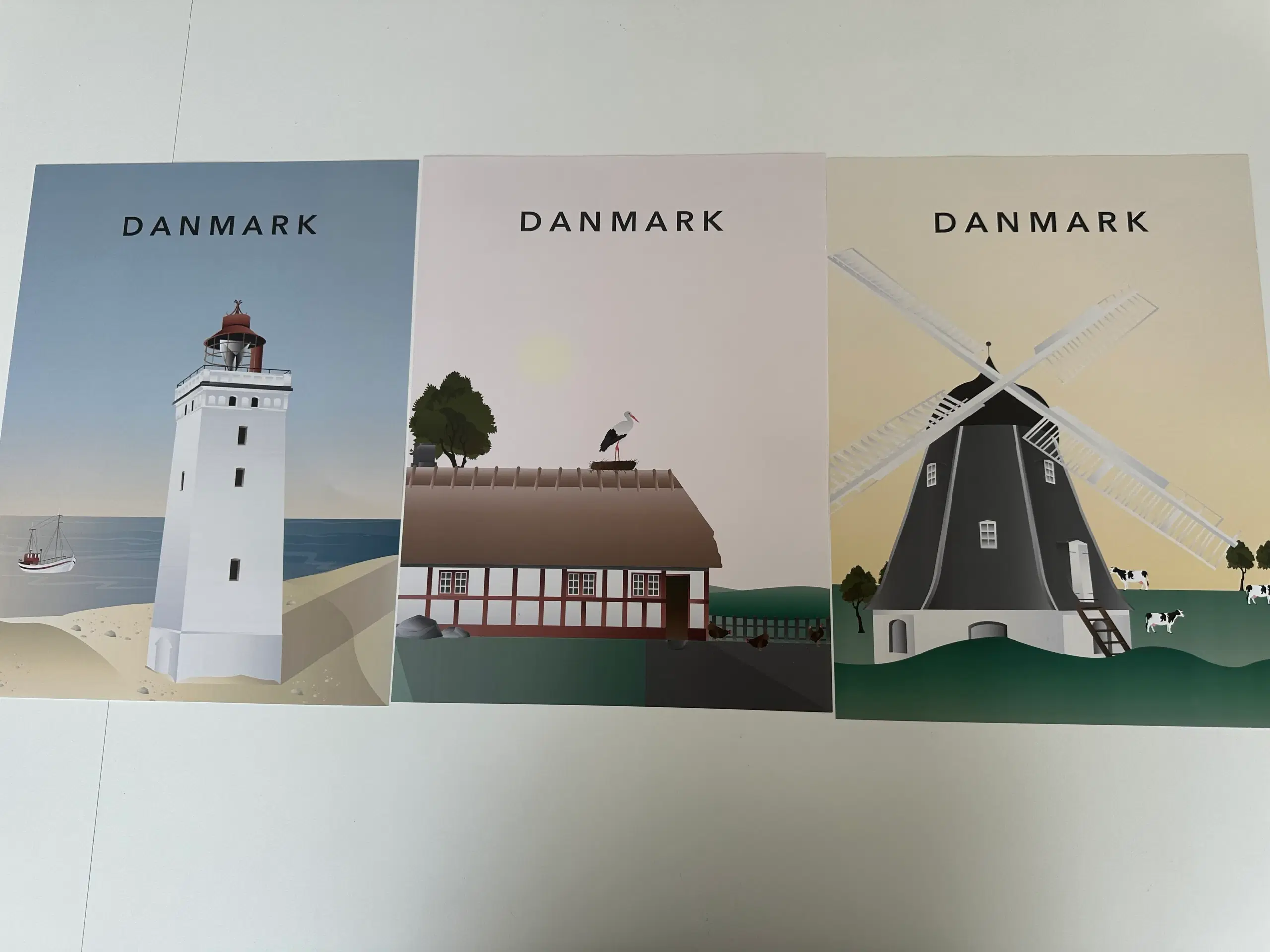 Plakater Danmark 30X40 cm