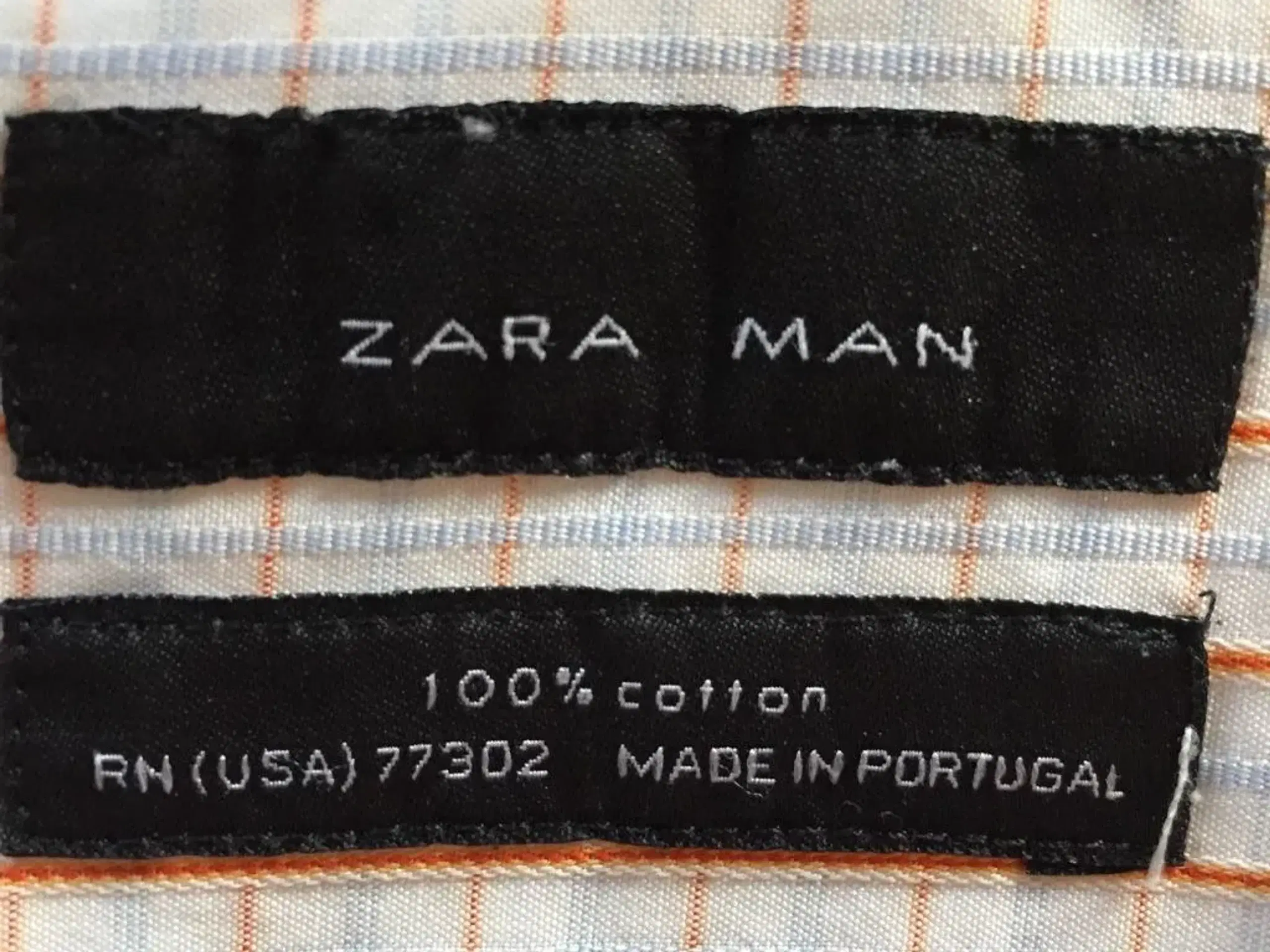 Zara Man skjorte: Gul-orange tern