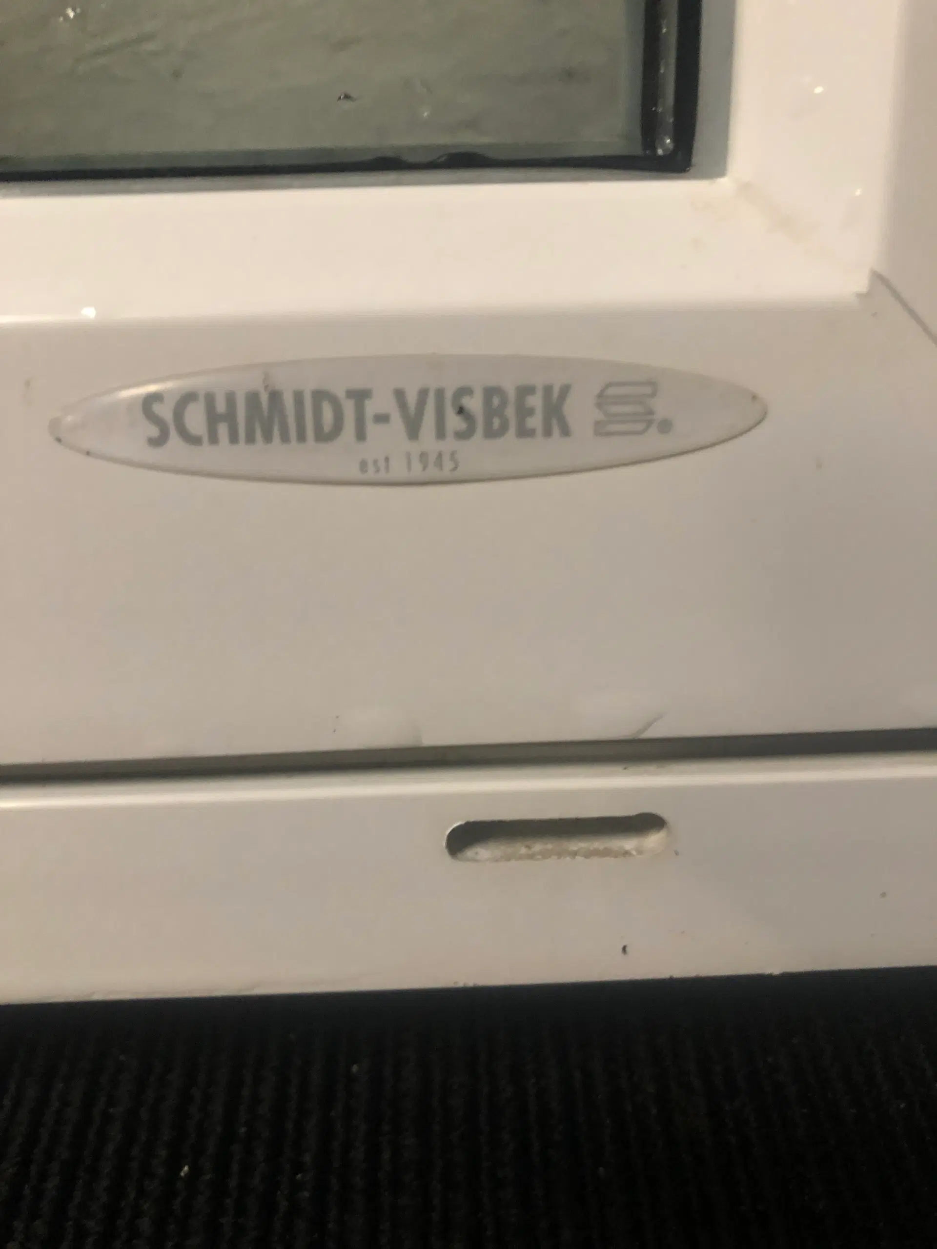 Schmidt-visbek sidehængt vindue i pvc 1288x120x1180 mm hvid