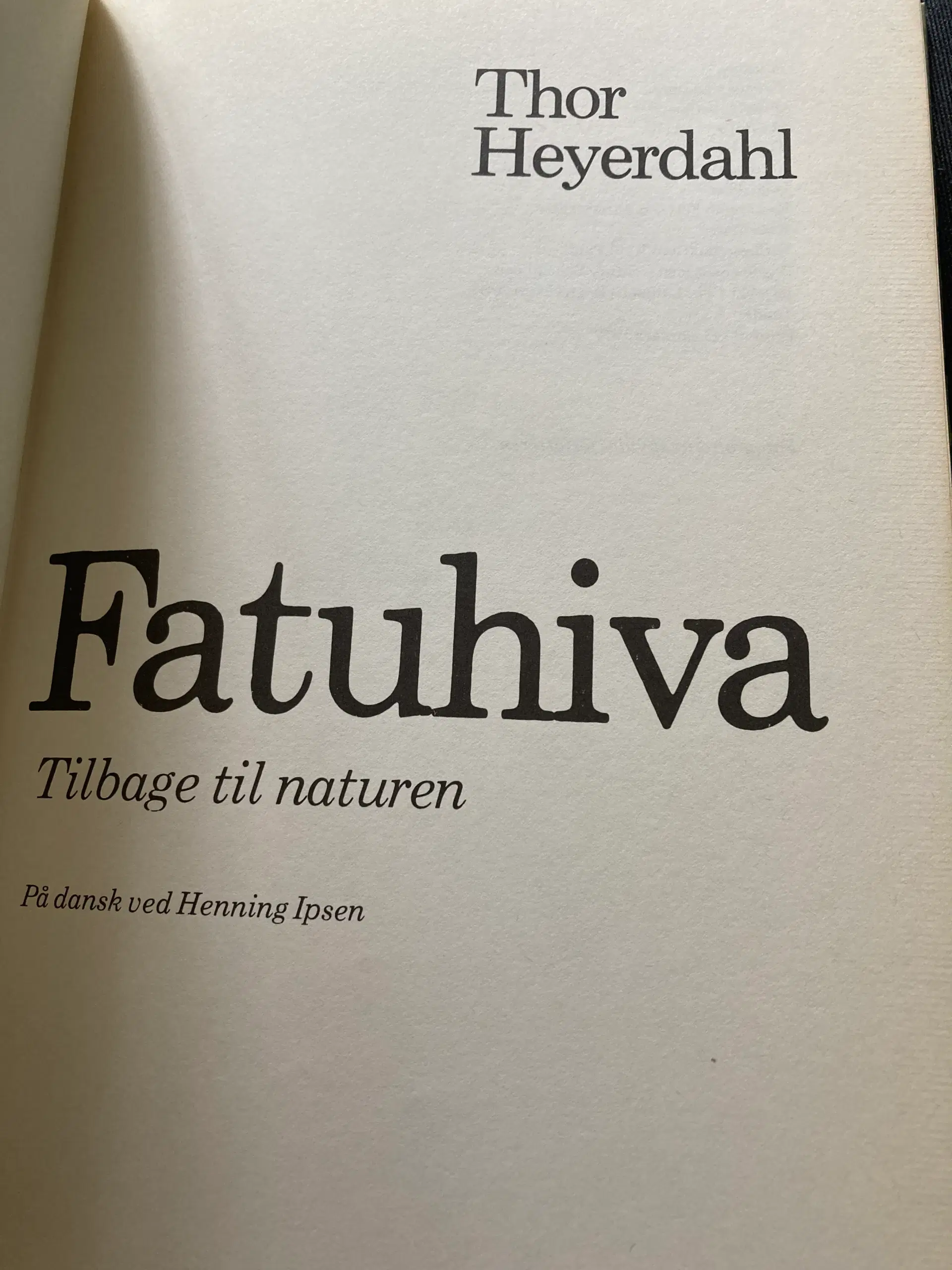 Thor Heyerdahl Fatuhiva